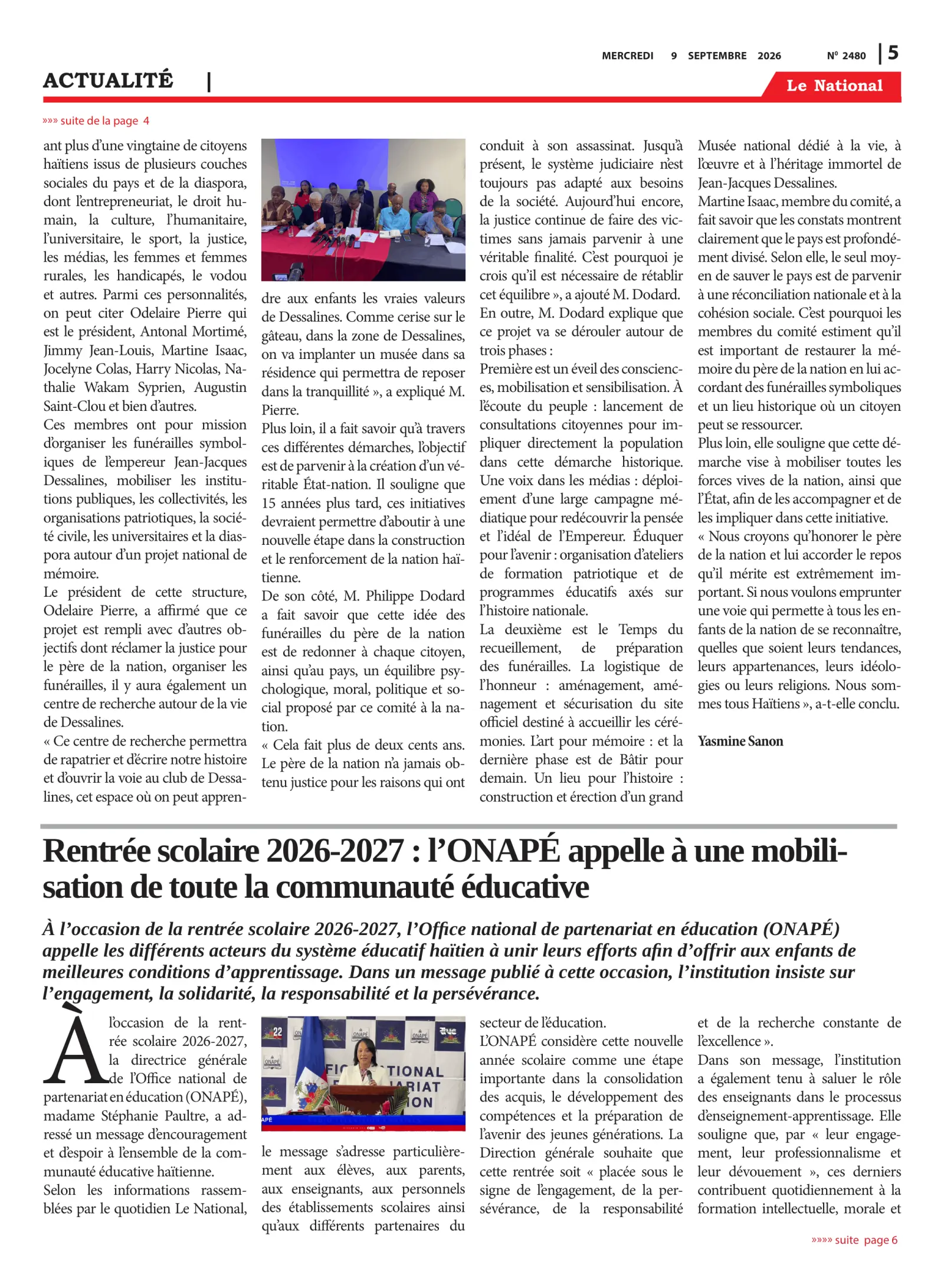Page 5 de l'édition 2480