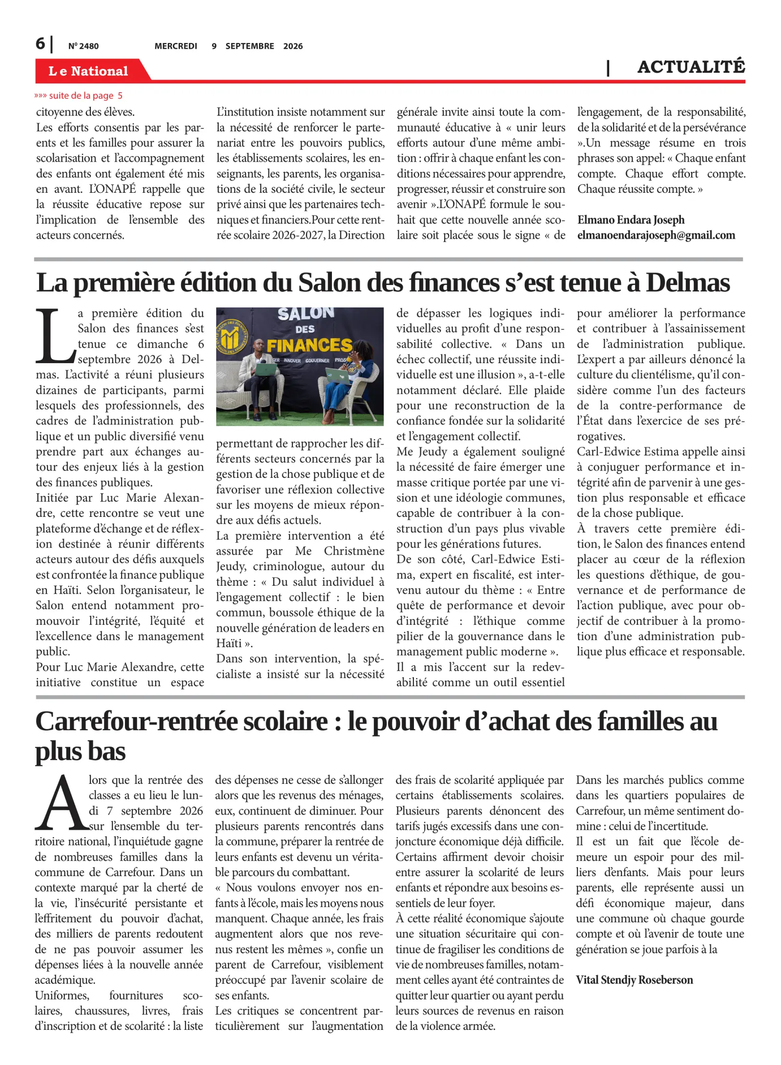 Page 6 de l'édition 2480