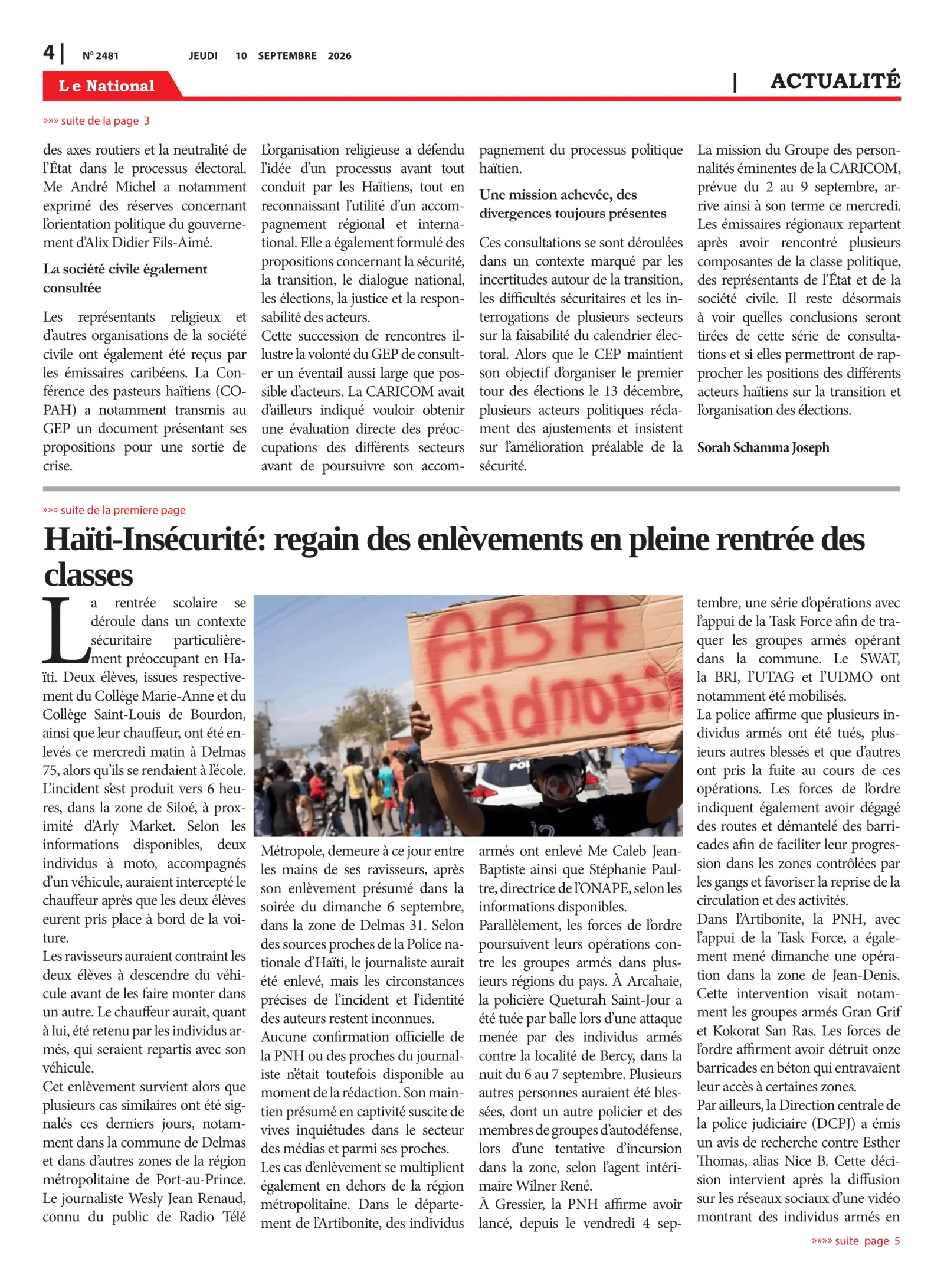 Page 4 de l'édition 2481