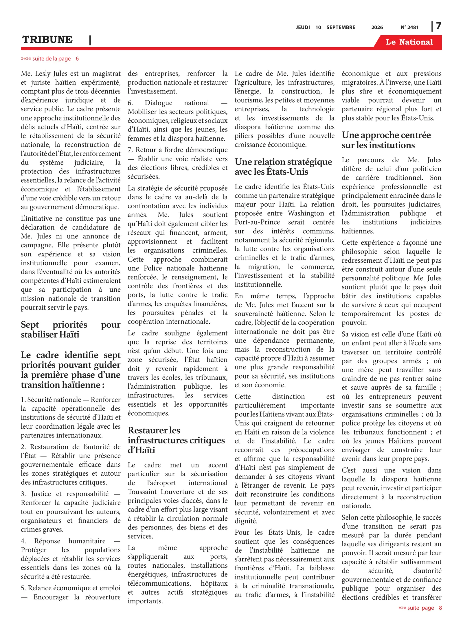 Page 7 de l'édition 2481