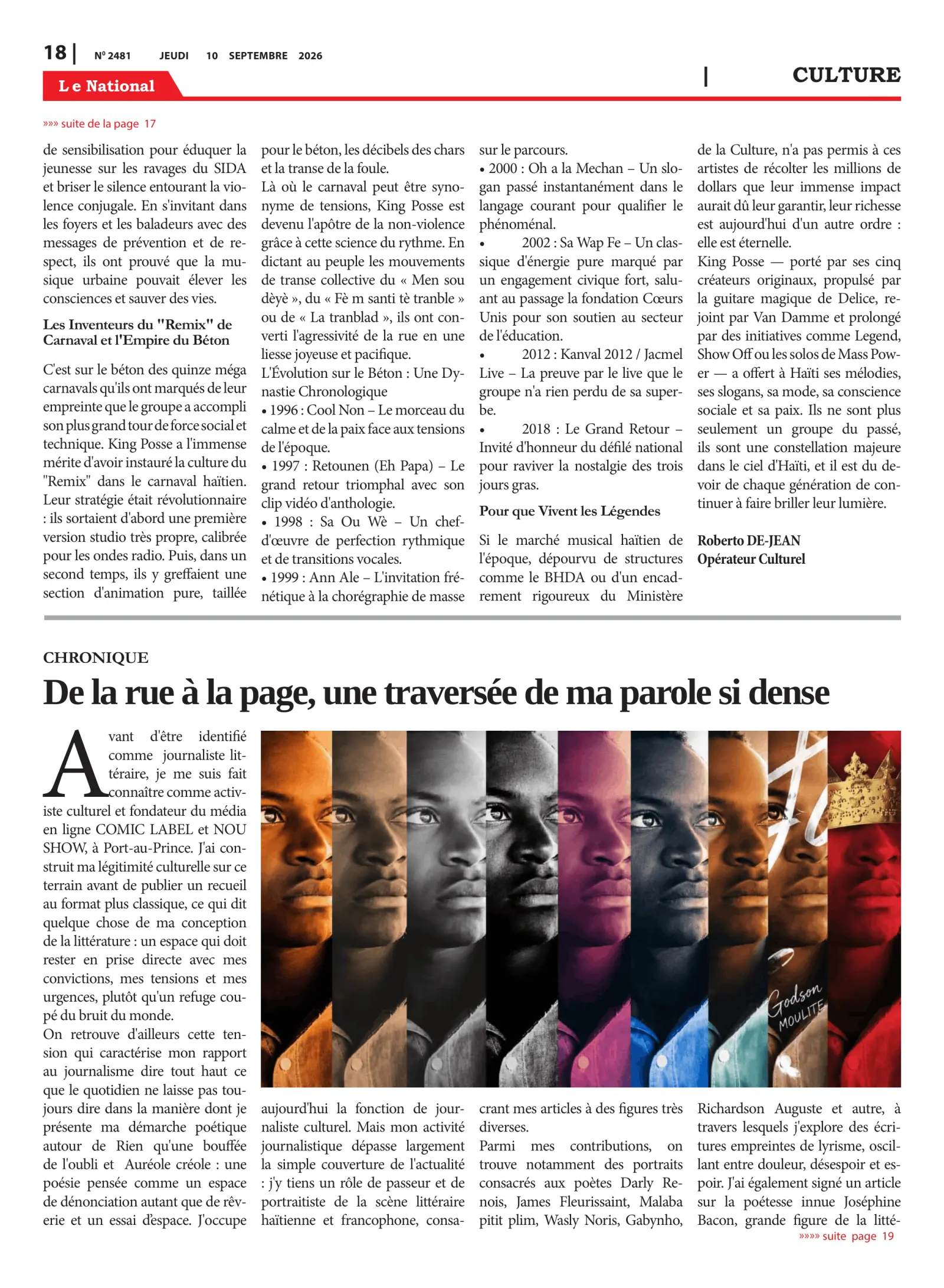 Page 18 de l'édition 2481