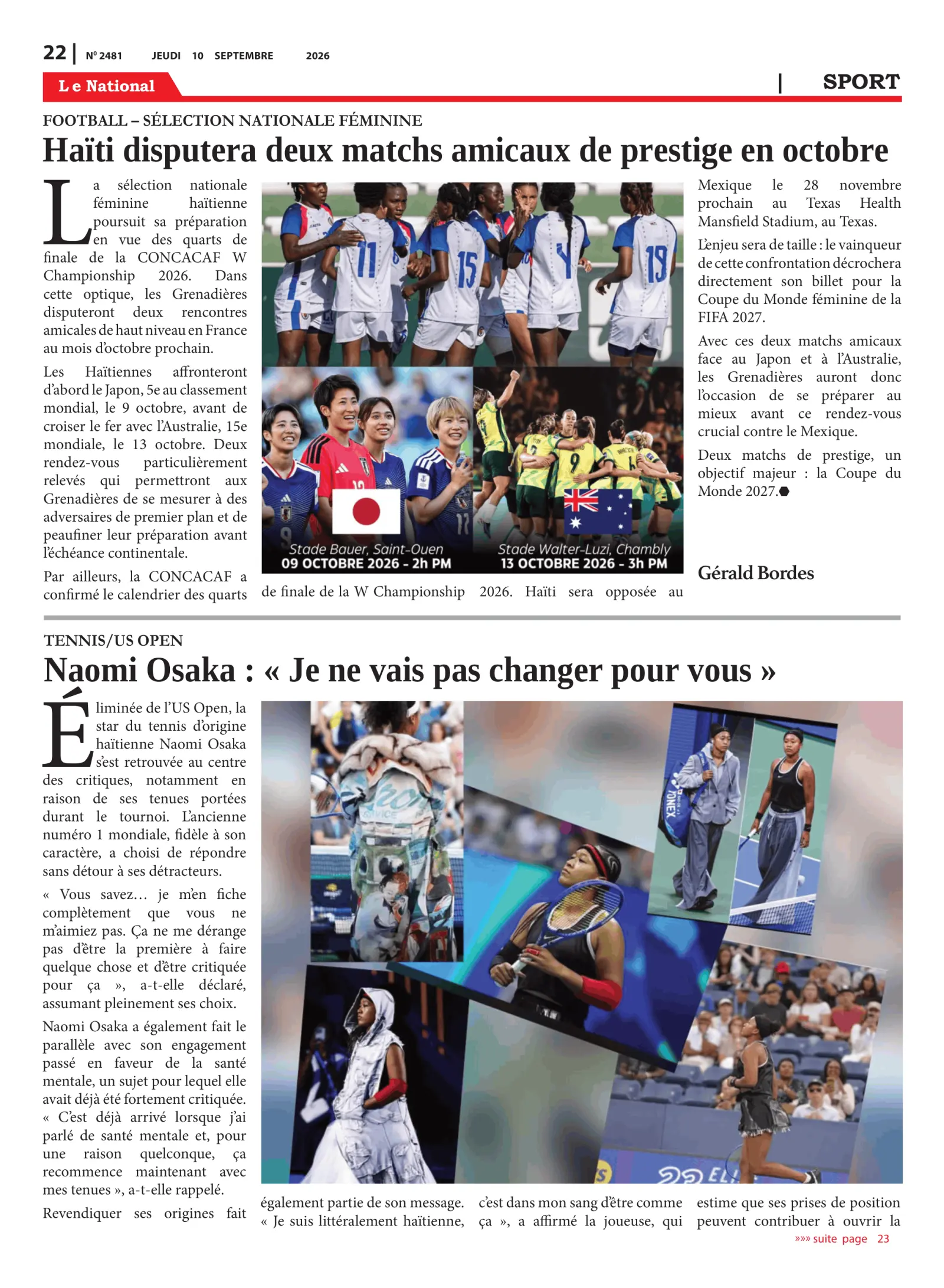Page 22 de l'édition 2481