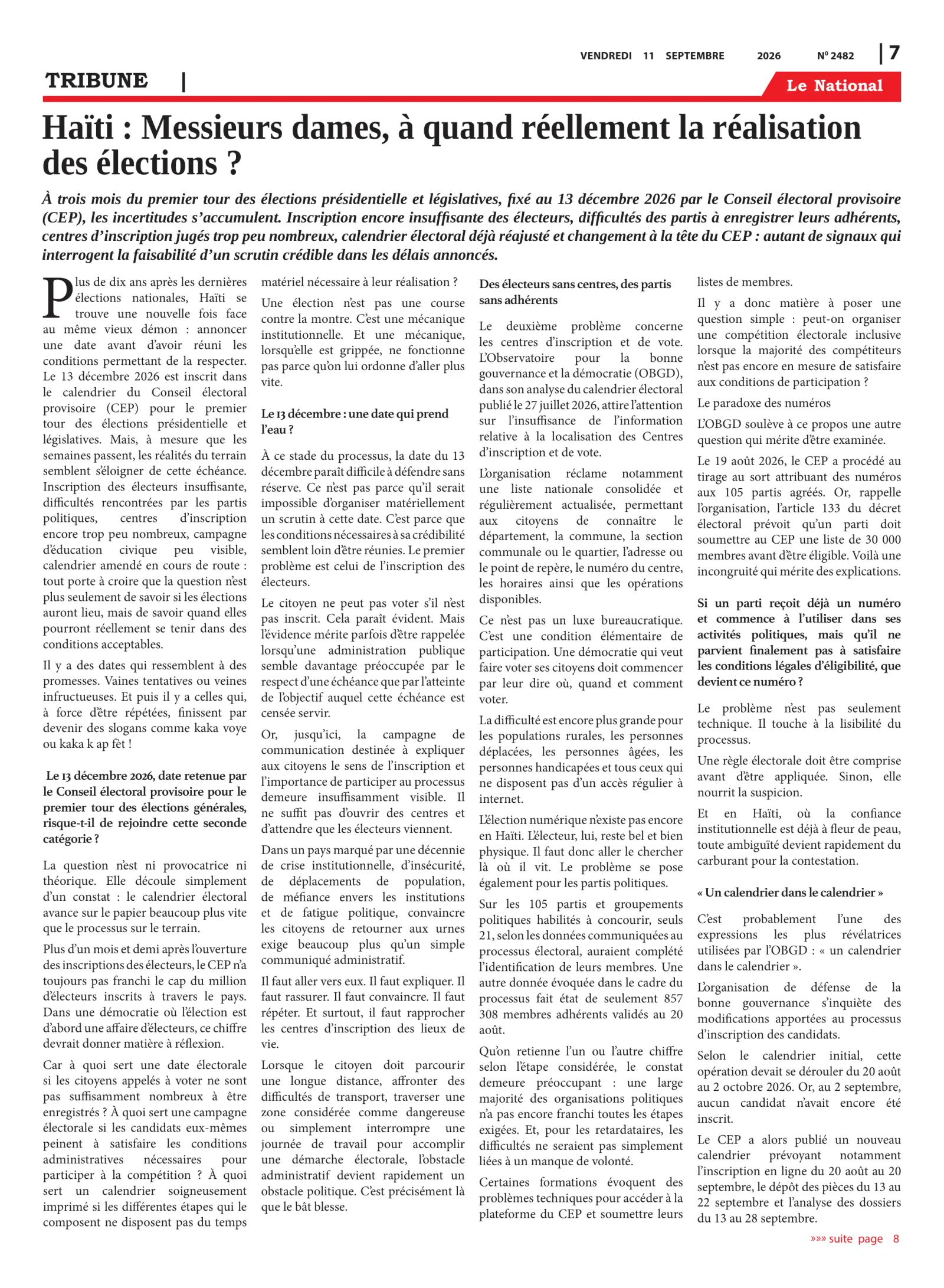 Page 7 de l'édition 2482