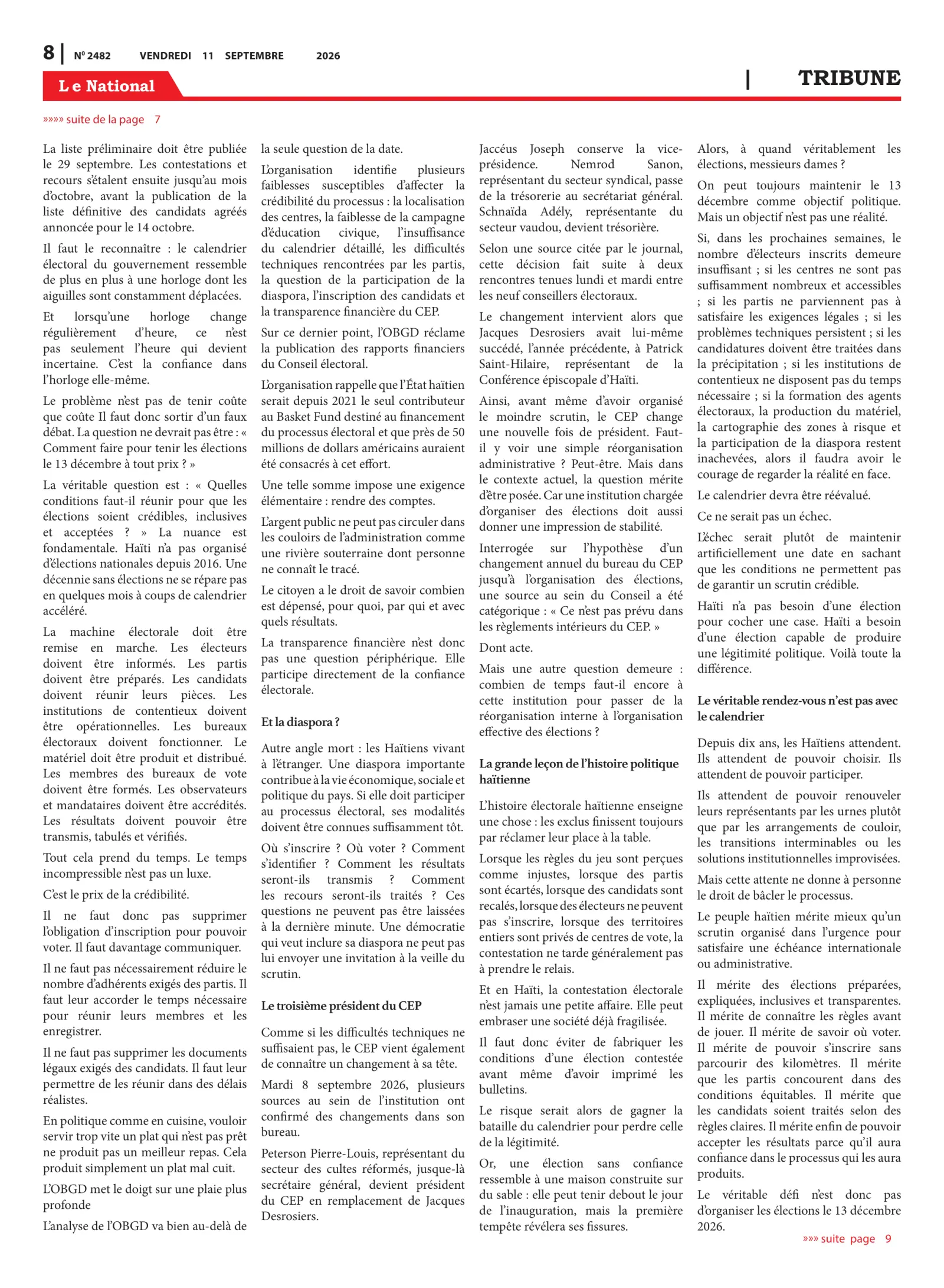 Page 8 de l'édition 2482