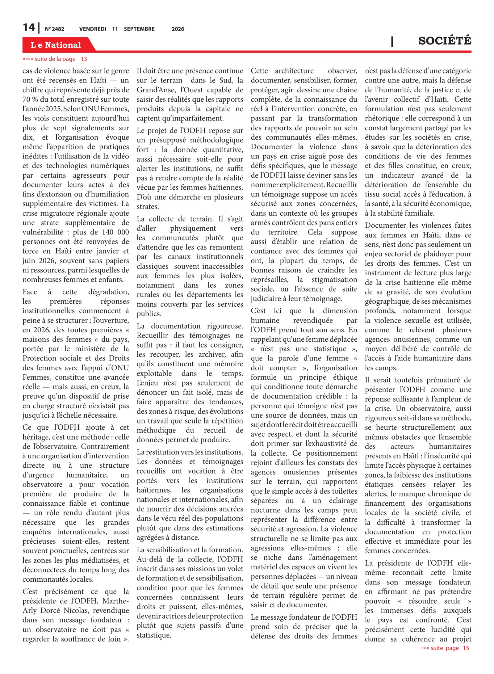 Page 14 de l'édition 2482