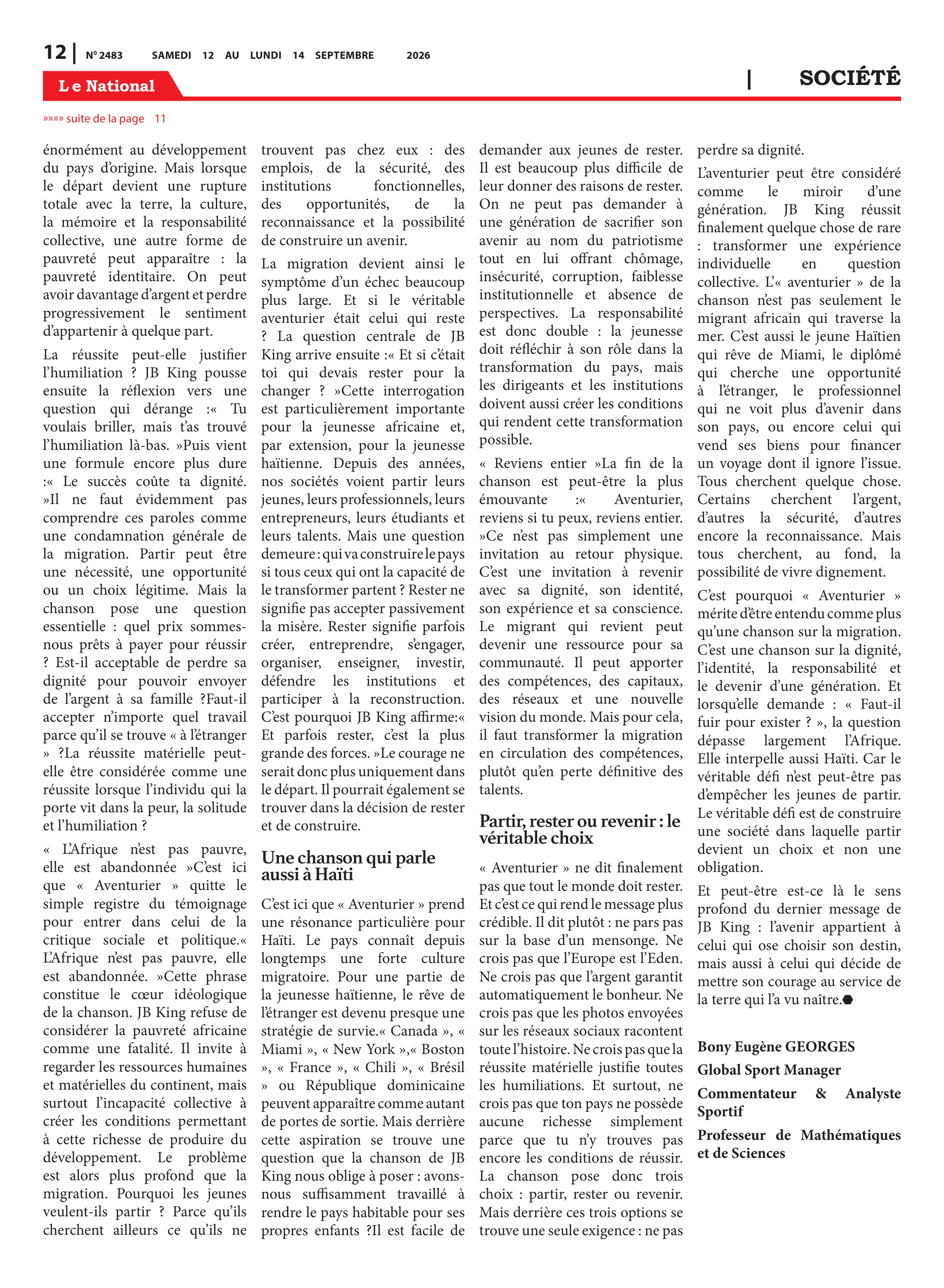 Page 12 de l'édition 2483