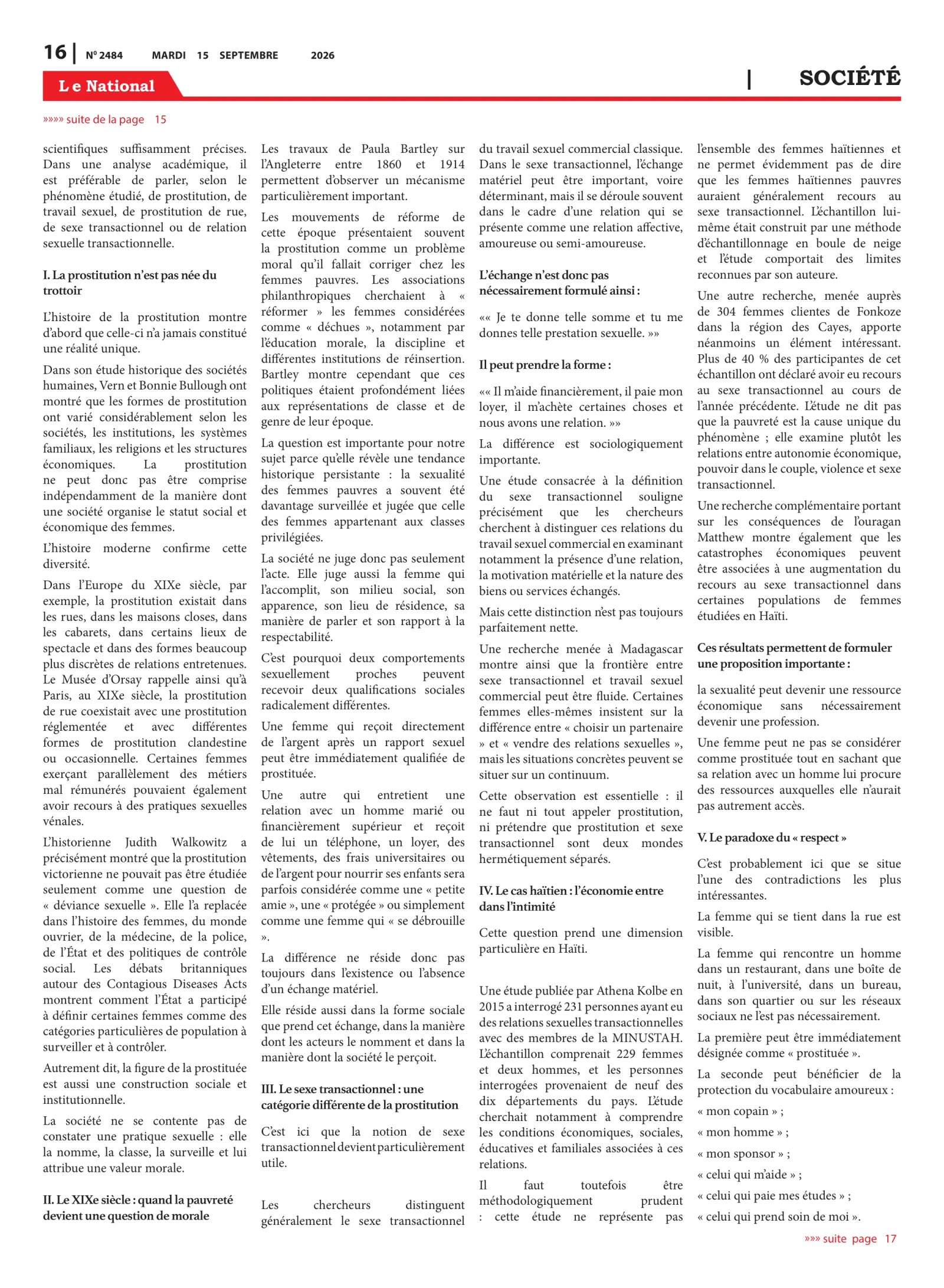 Page 16 de l'édition 2484