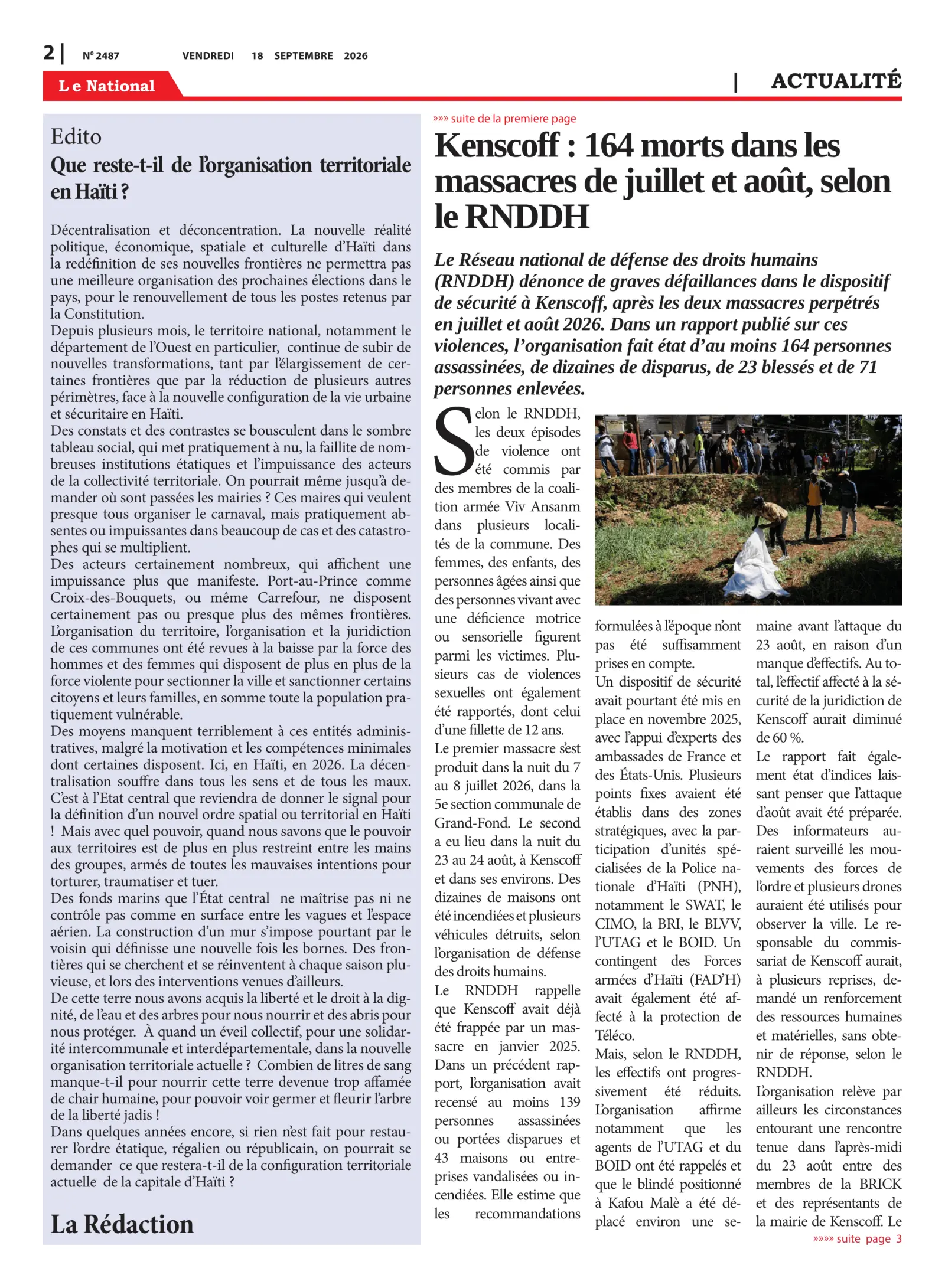 Page 2 de l'édition 2487