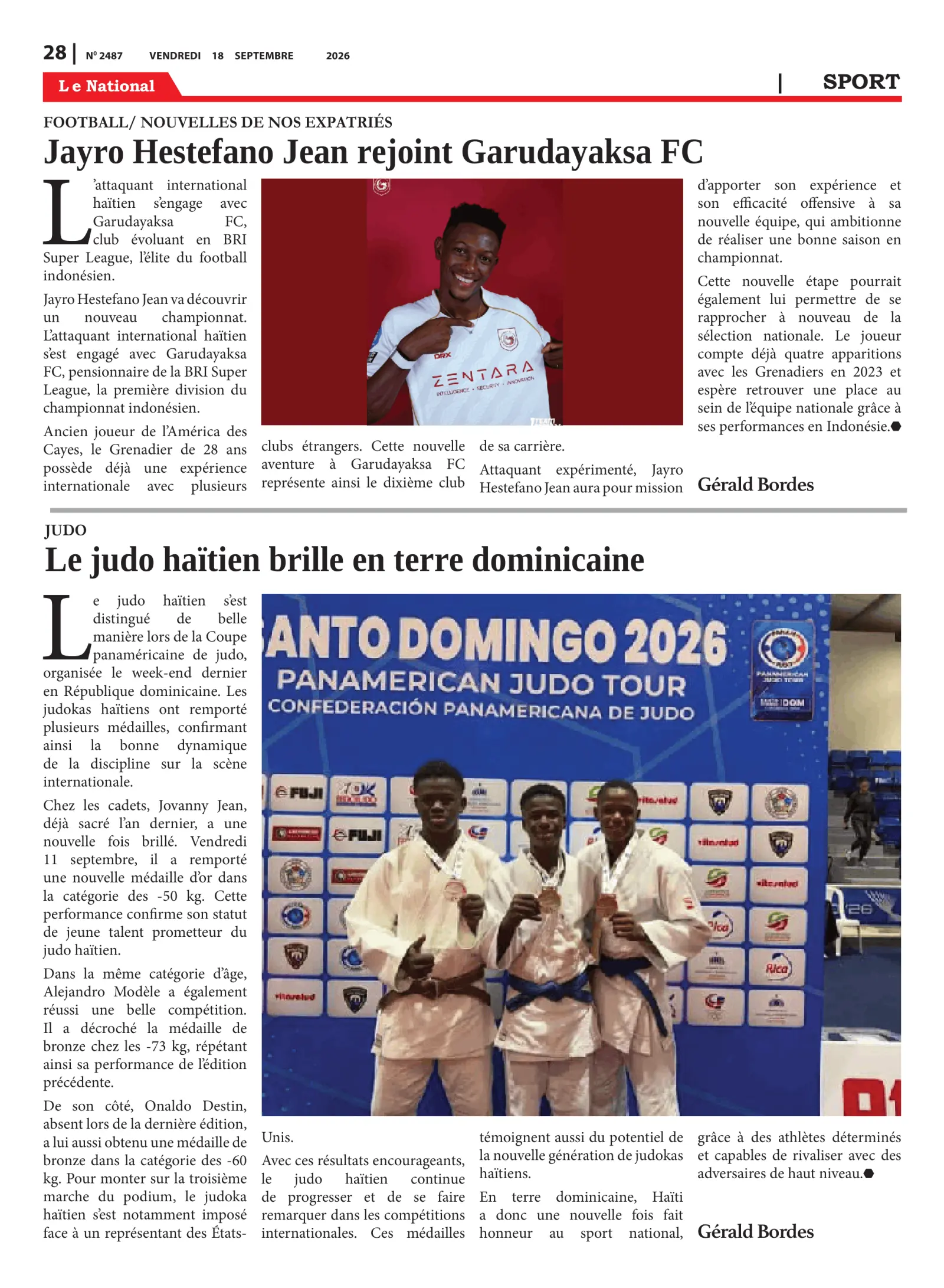 Page 28 de l'édition 2487