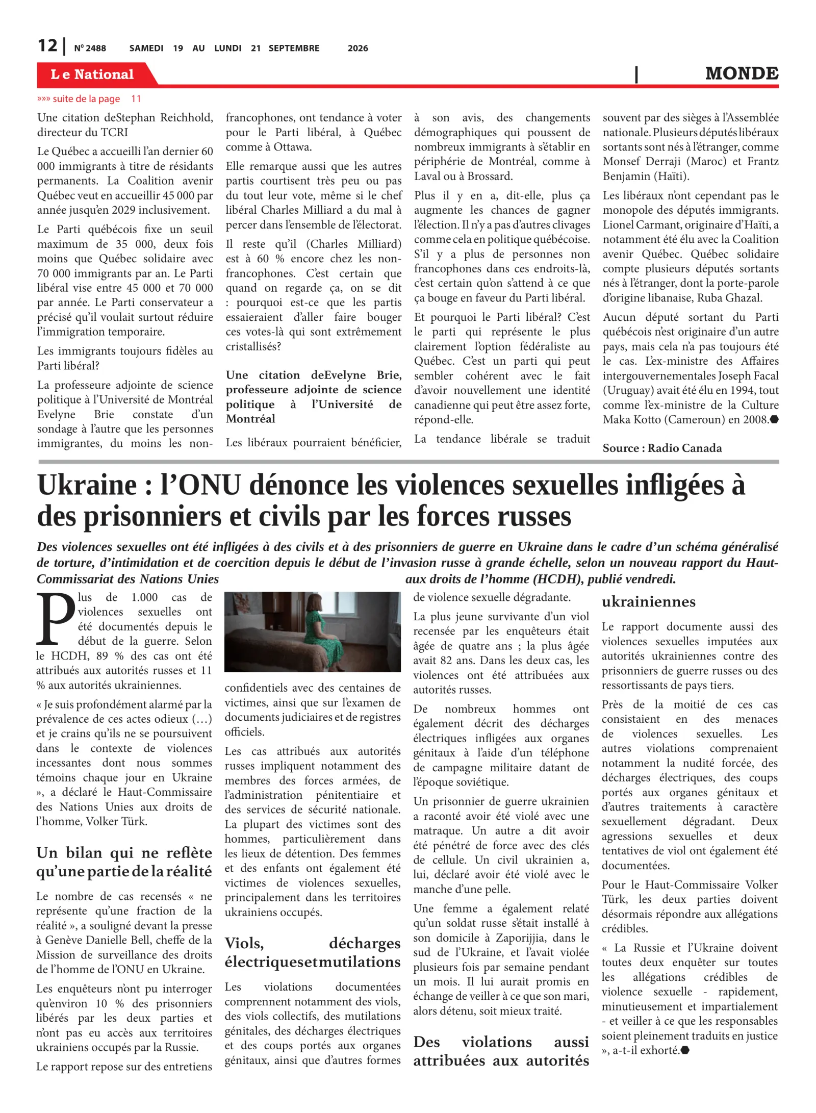Page 12 de l'édition 2488