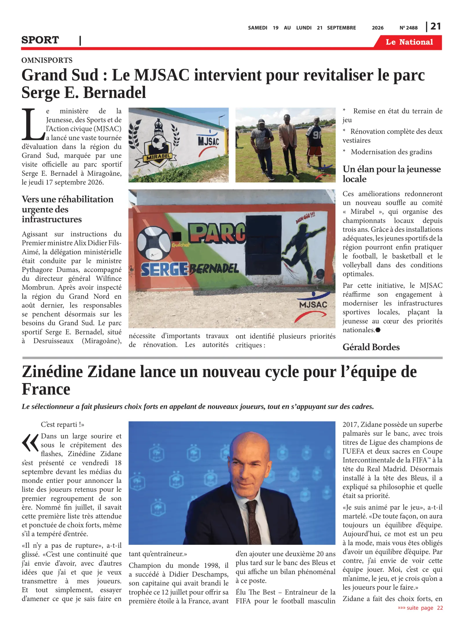 Page 21 de l'édition 2488