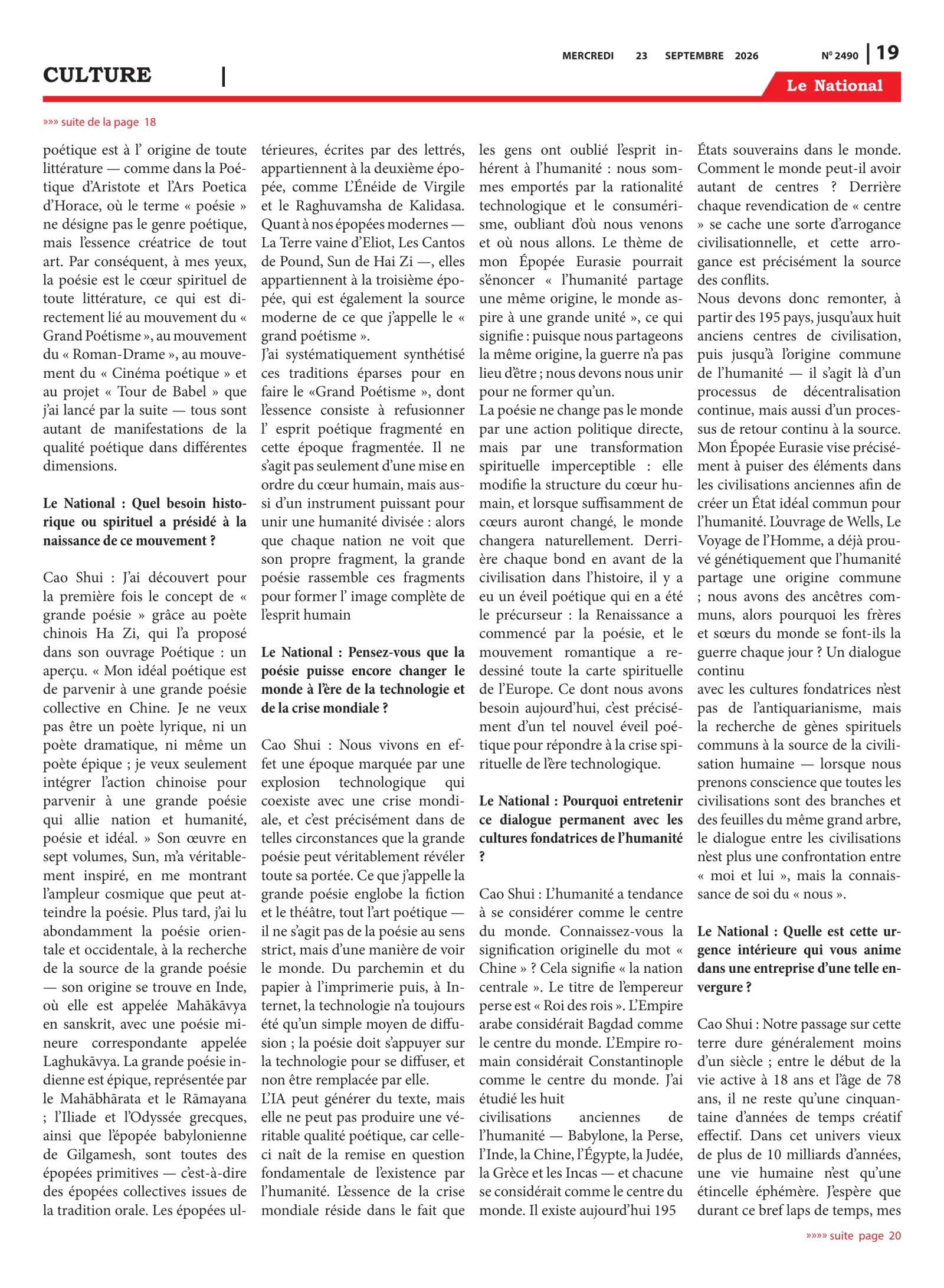 Page 19 de l'édition 2490