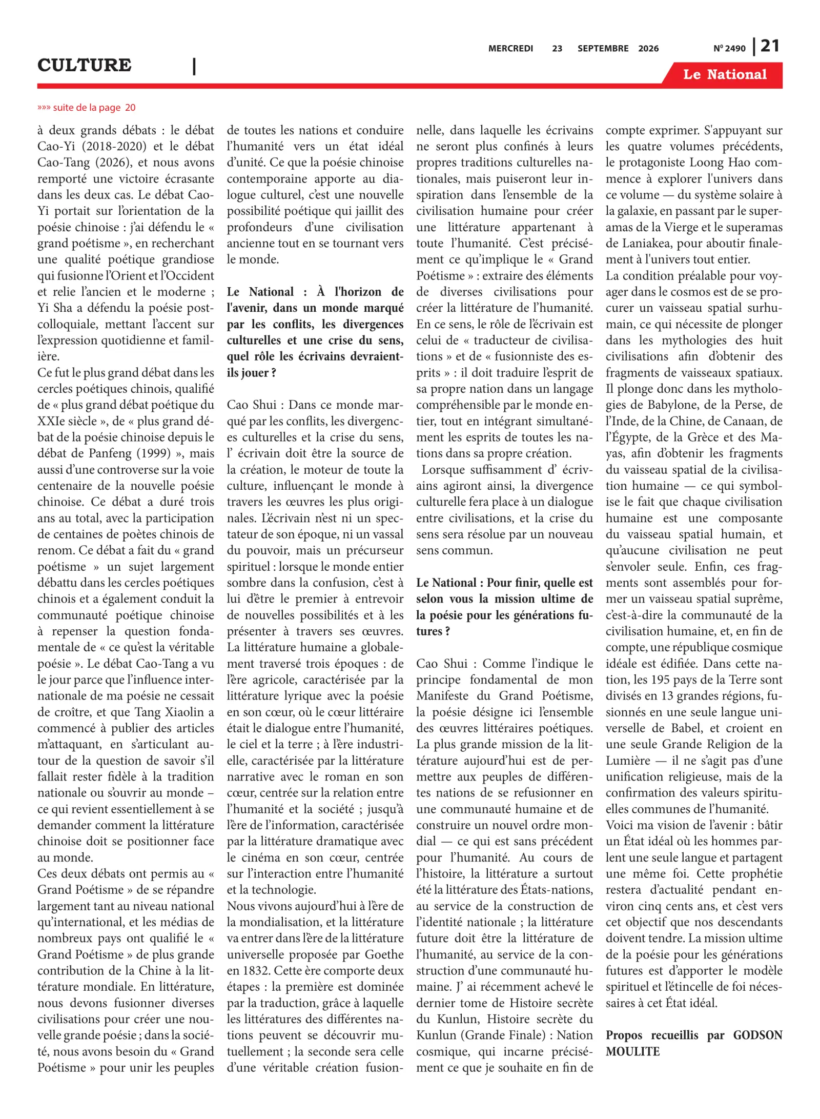 Page 21 de l'édition 2490