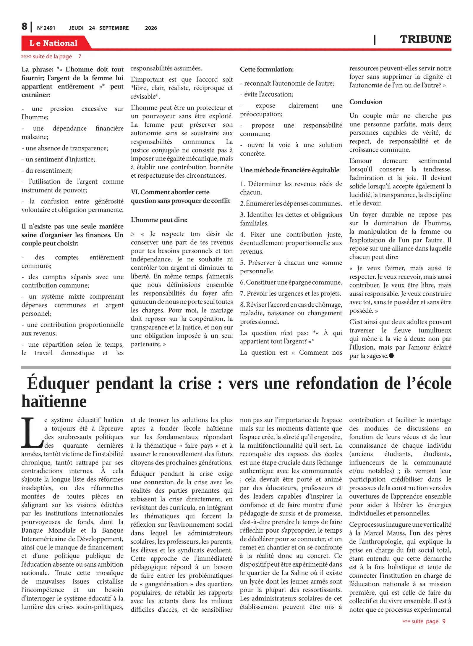 Page 8 de l'édition 2491