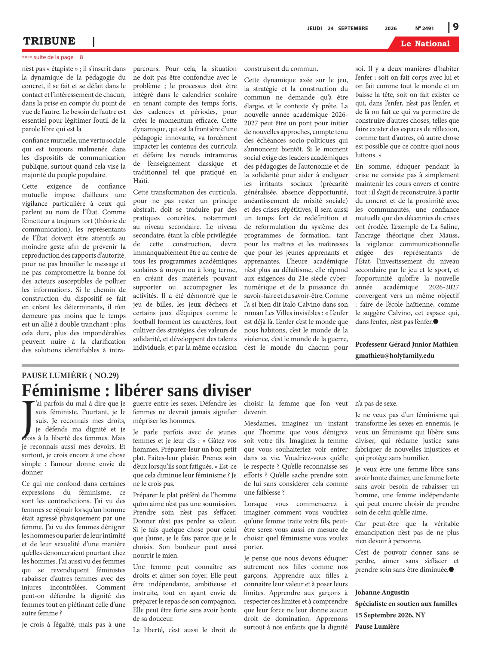 Page 9 de l'édition 2491