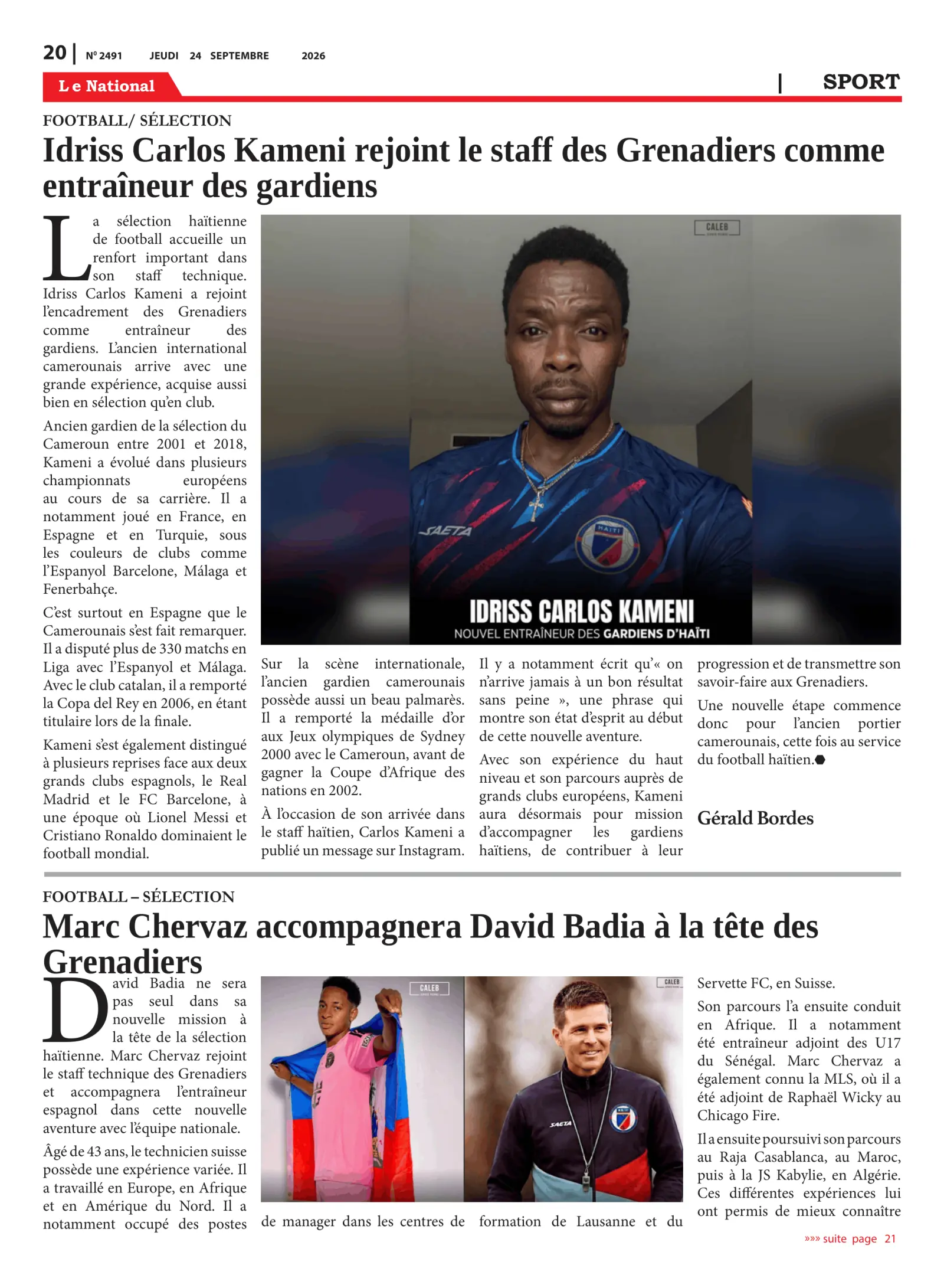 Page 20 de l'édition 2491
