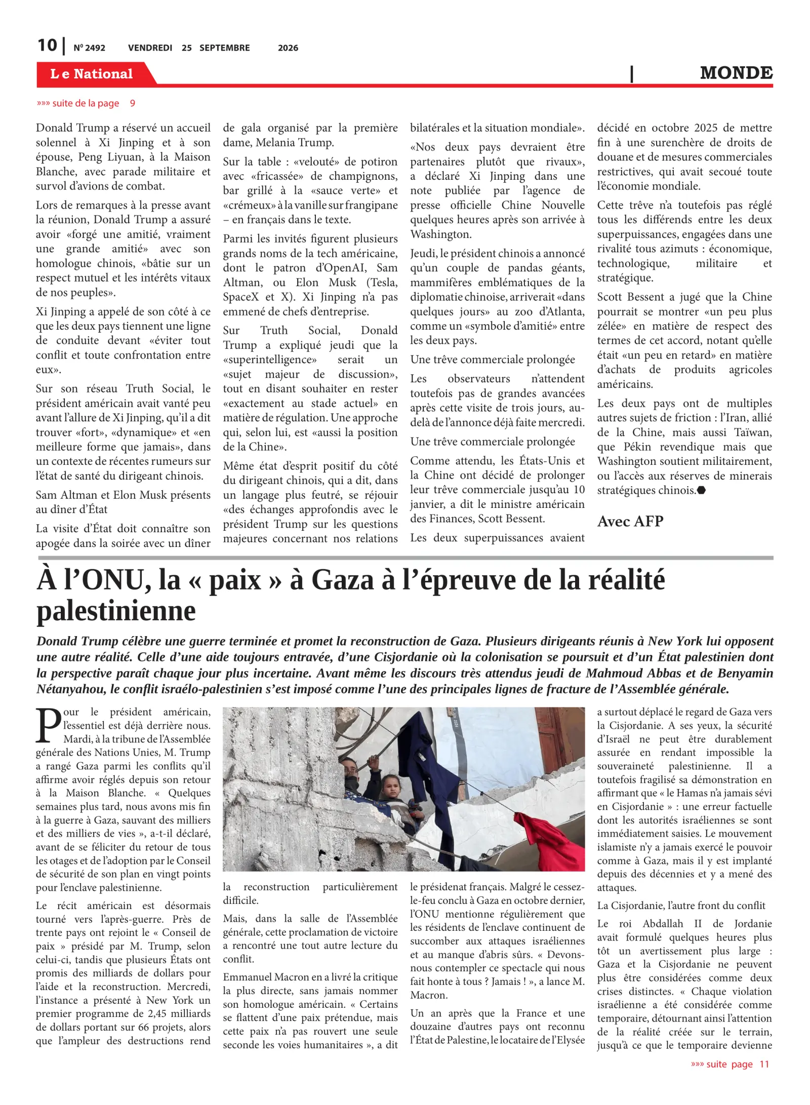 Page 10 de l'édition 2492