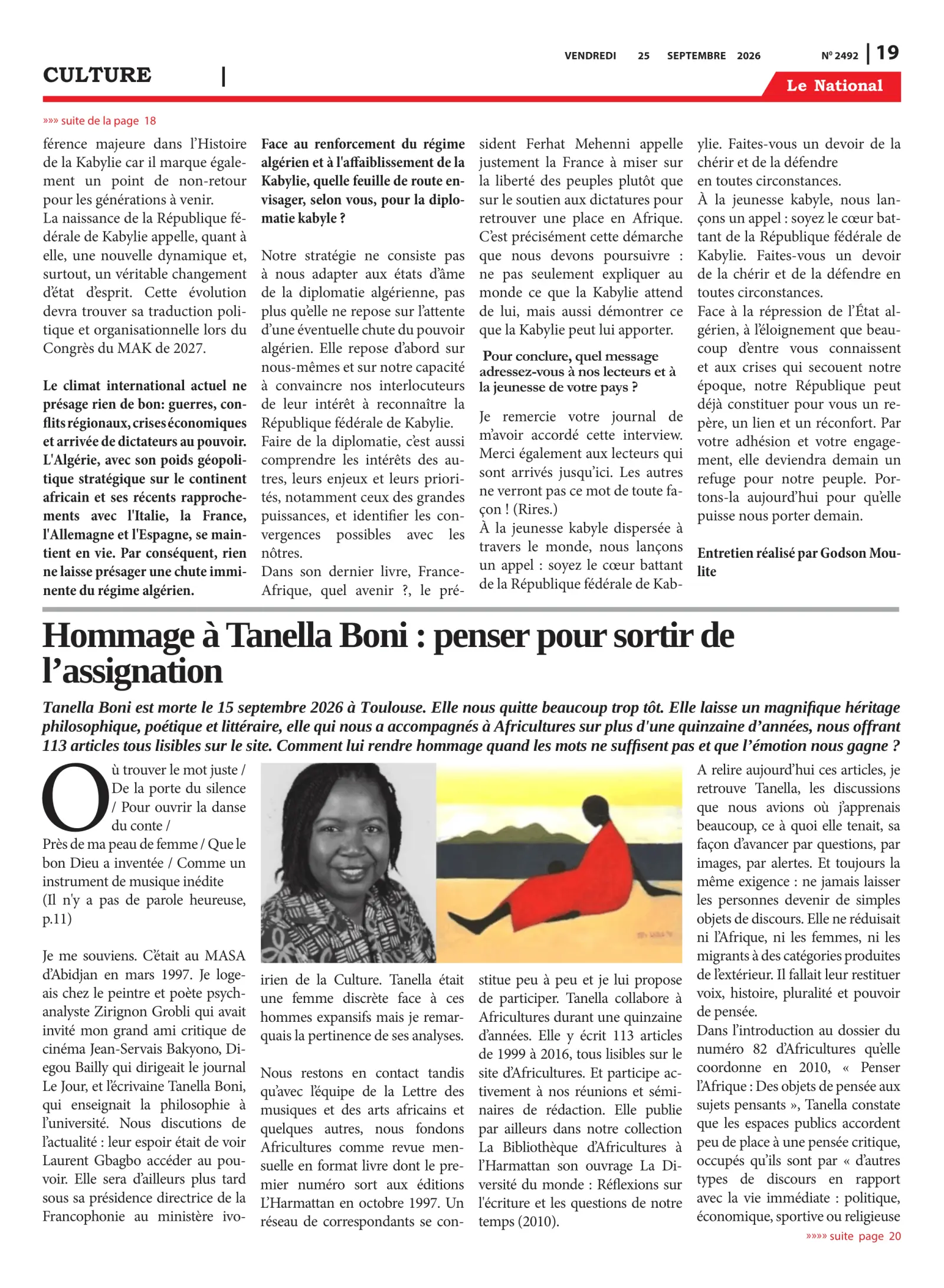 Page 19 de l'édition 2492