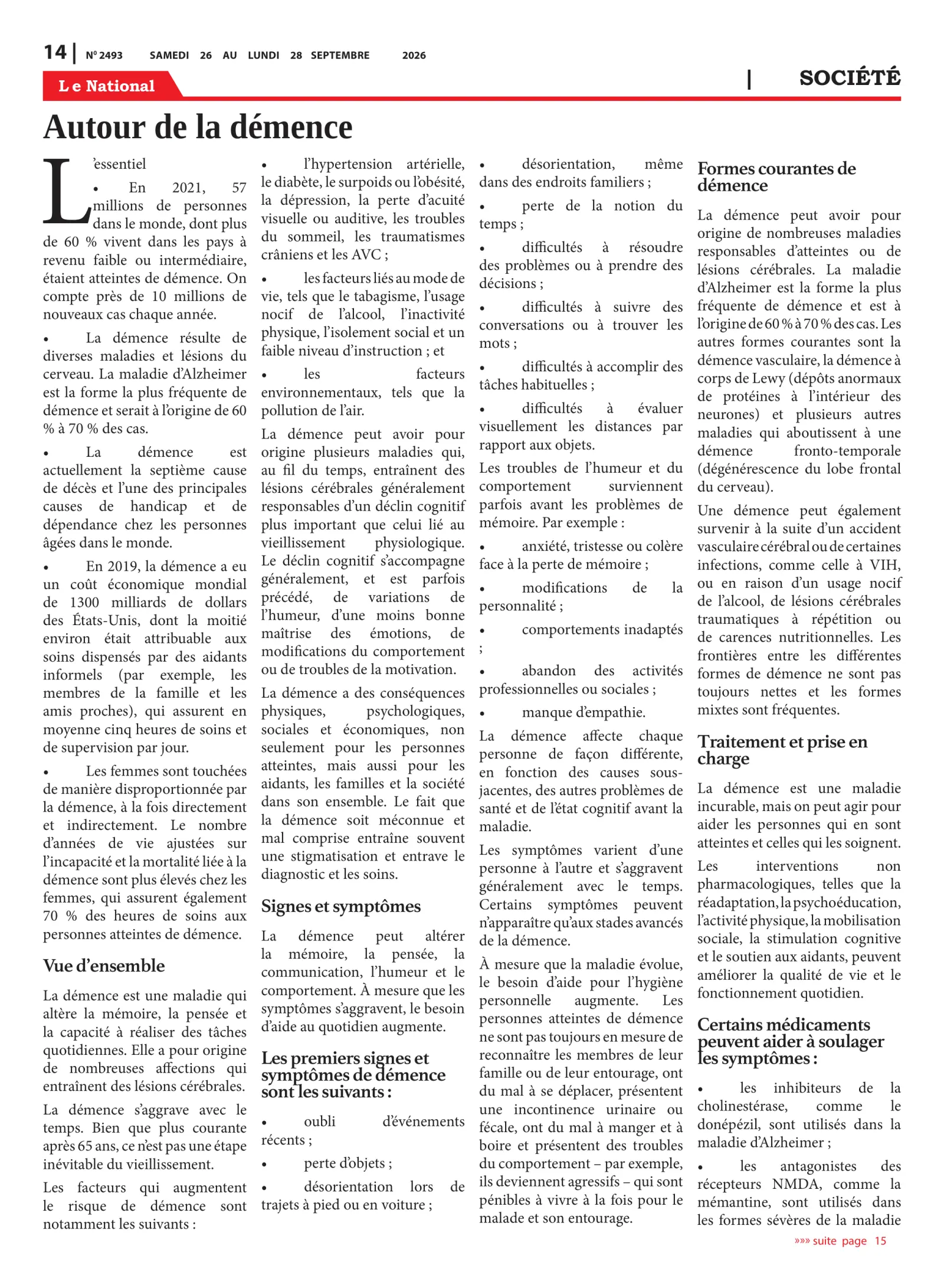 Page 14 de l'édition 2493