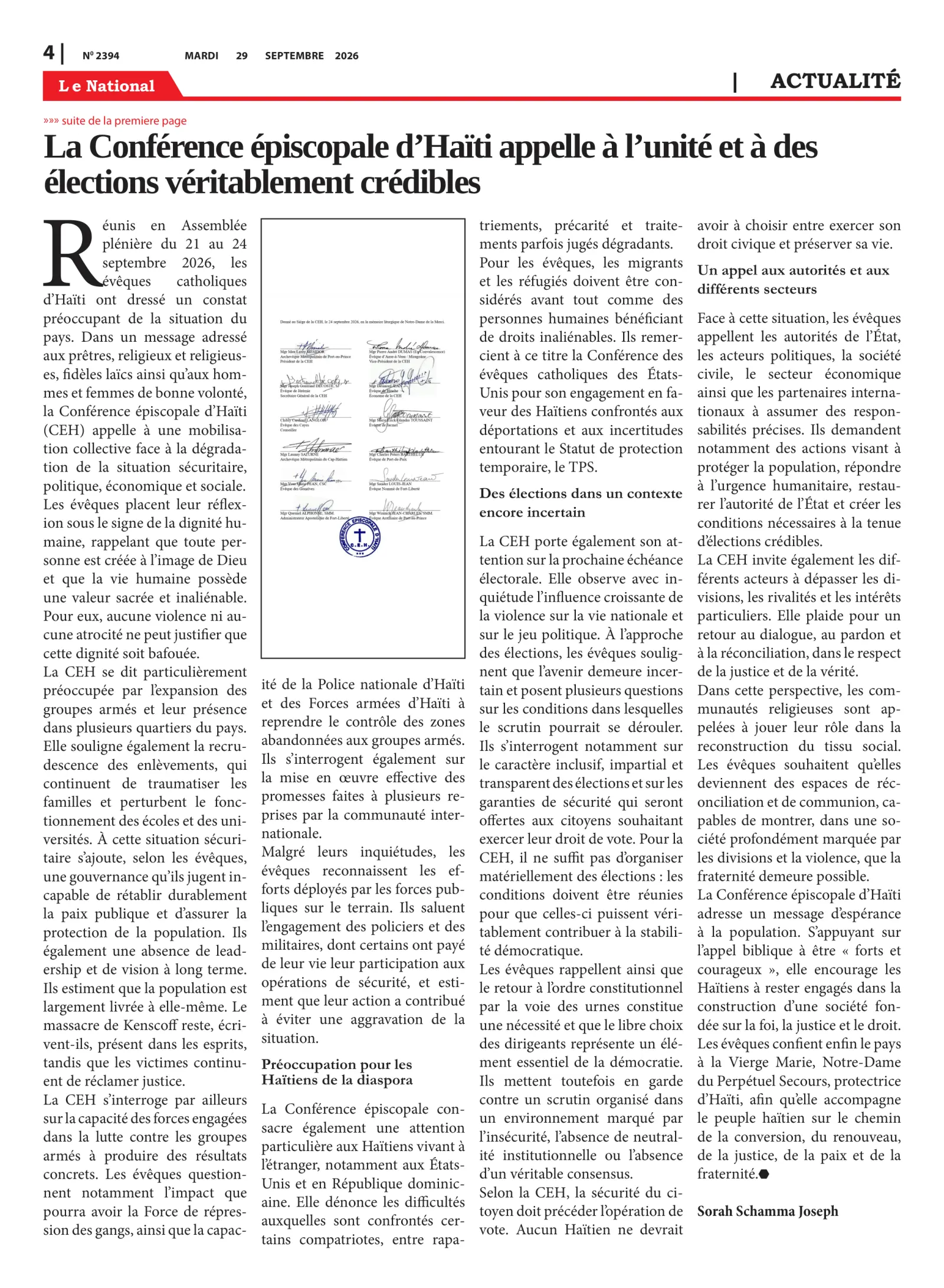 Page 4 de l'édition 2494