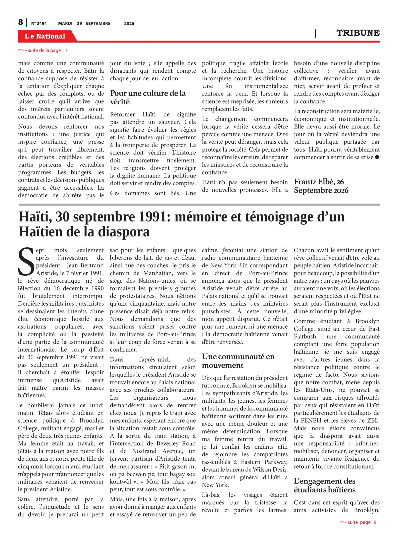 Page 8 de l'édition 2494