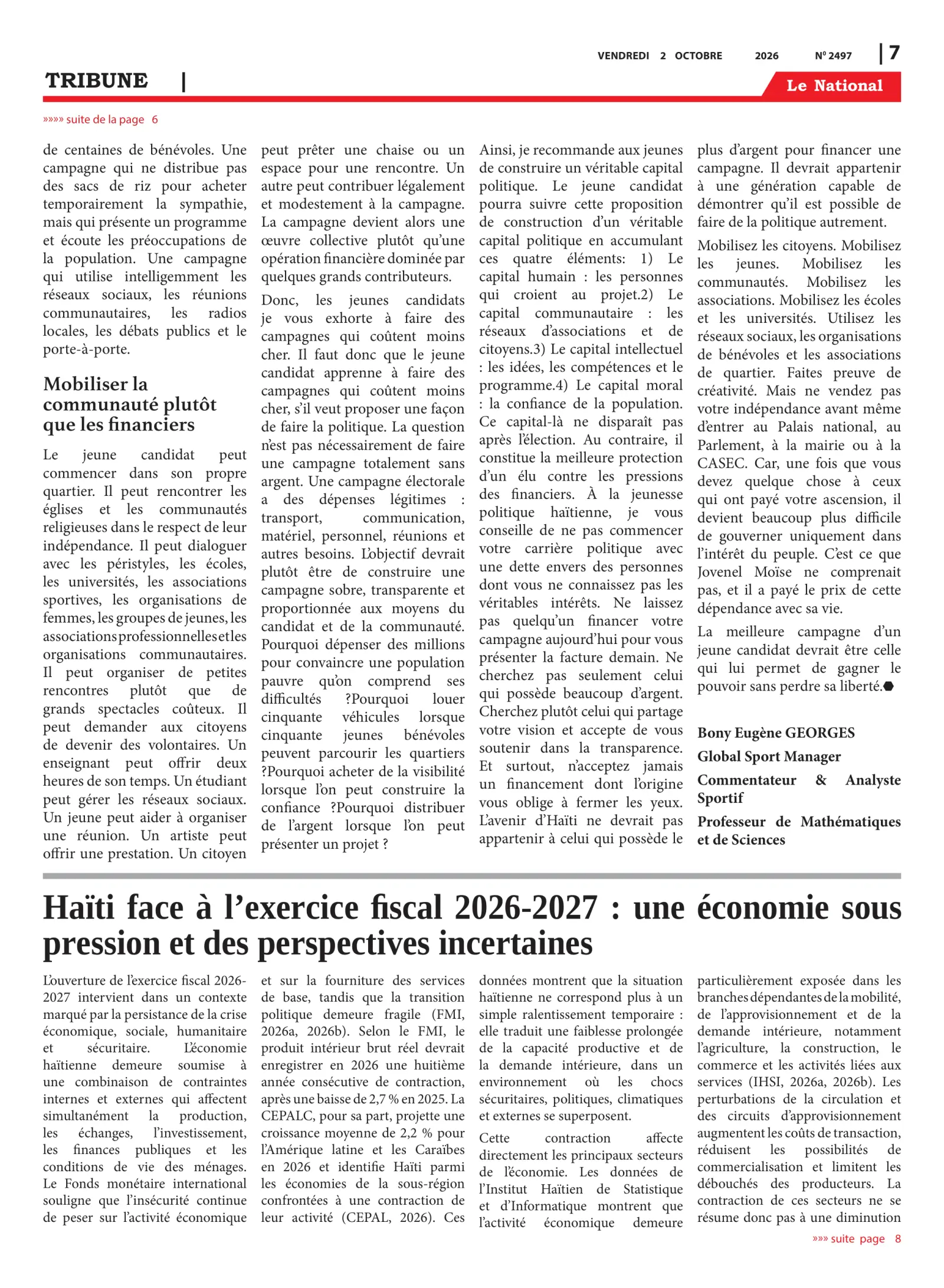 Page 7 de l'édition 2497
