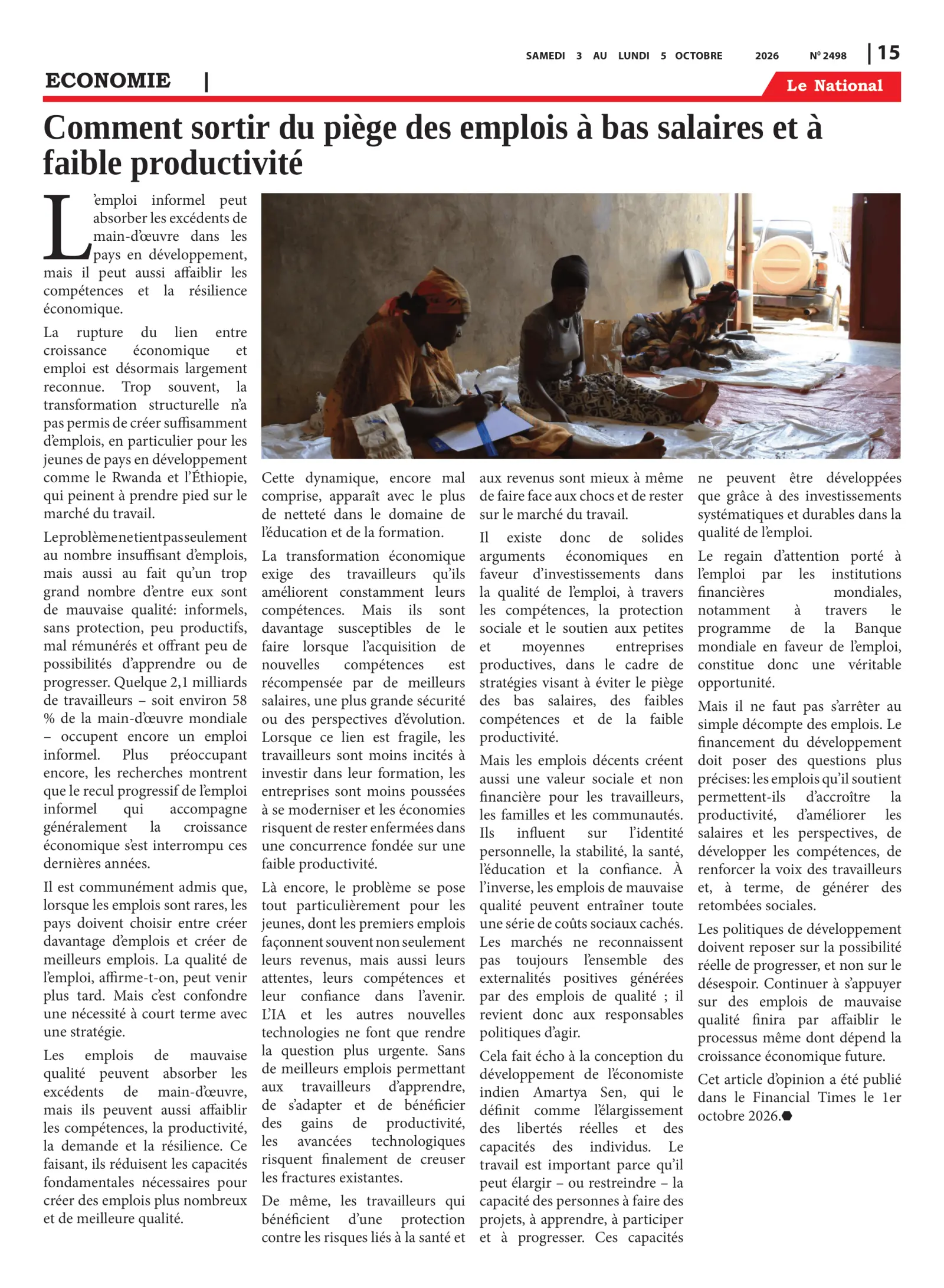 Page 15 de l'édition 2498