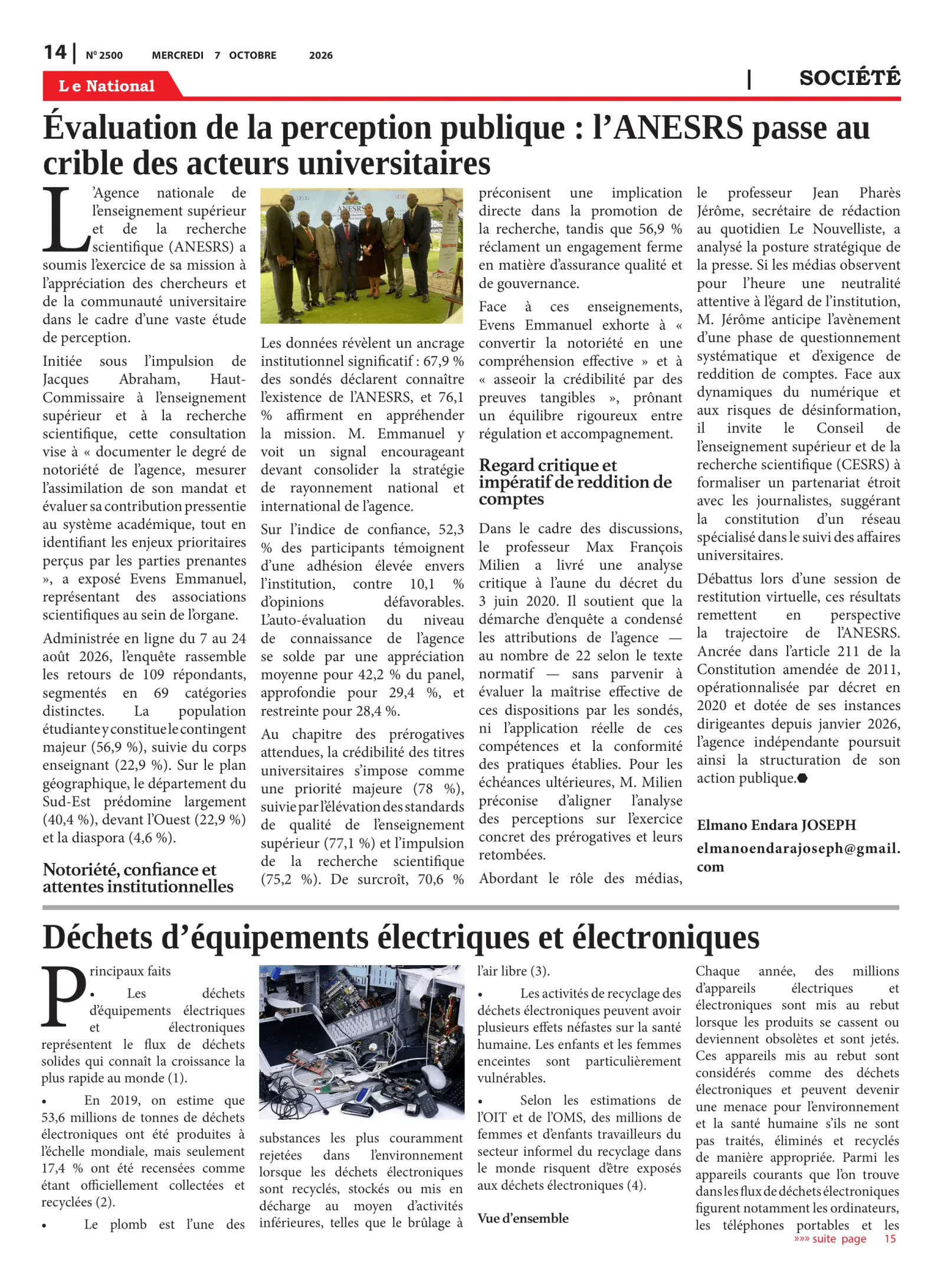 Page 14 de l'édition 2500