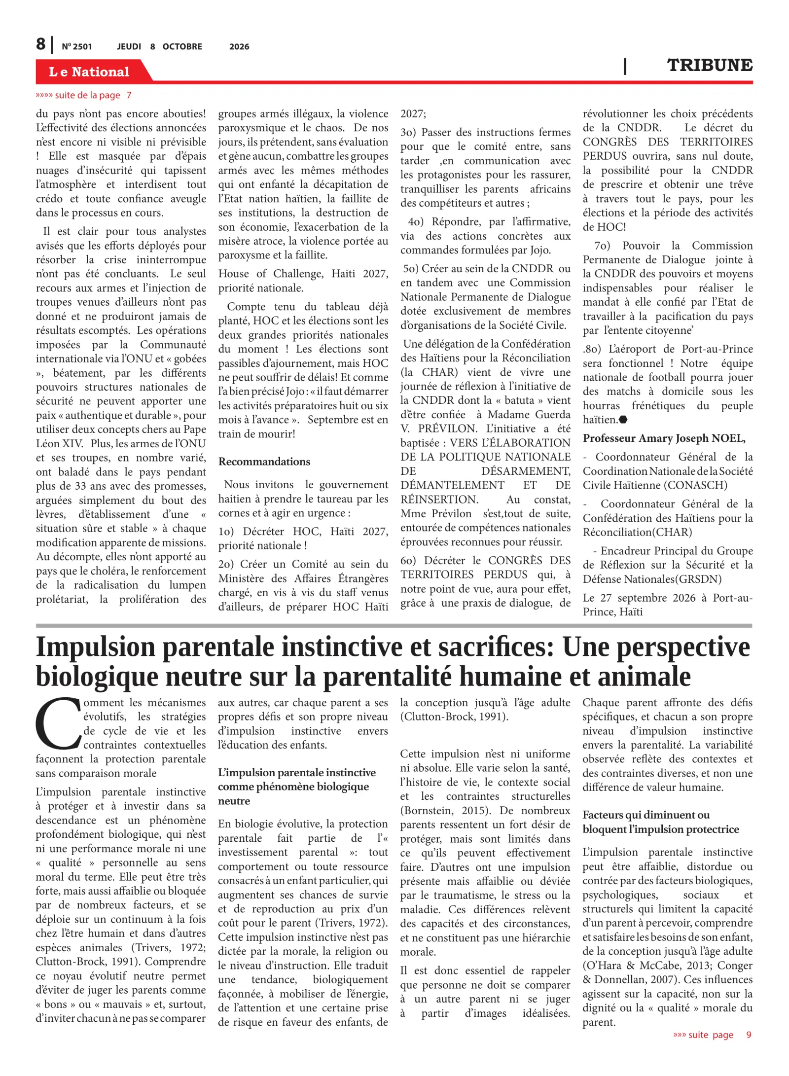 Page 8 de l'édition 2501
