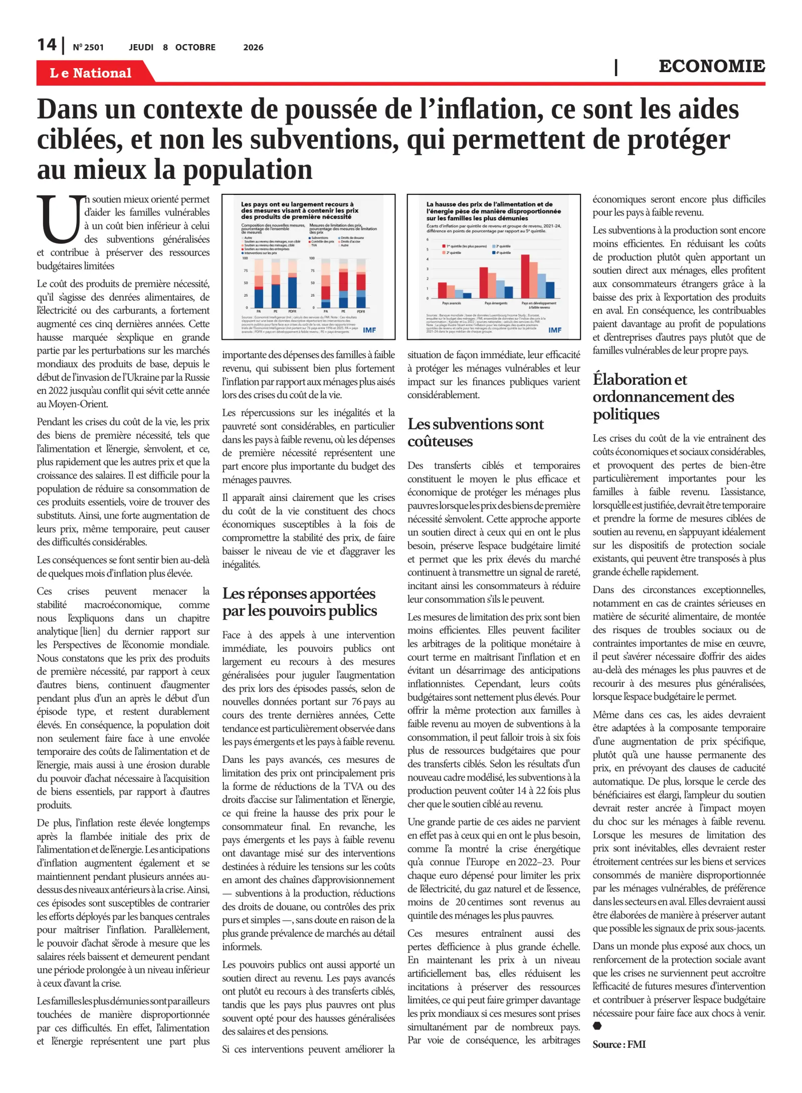 Page 14 de l'édition 2501