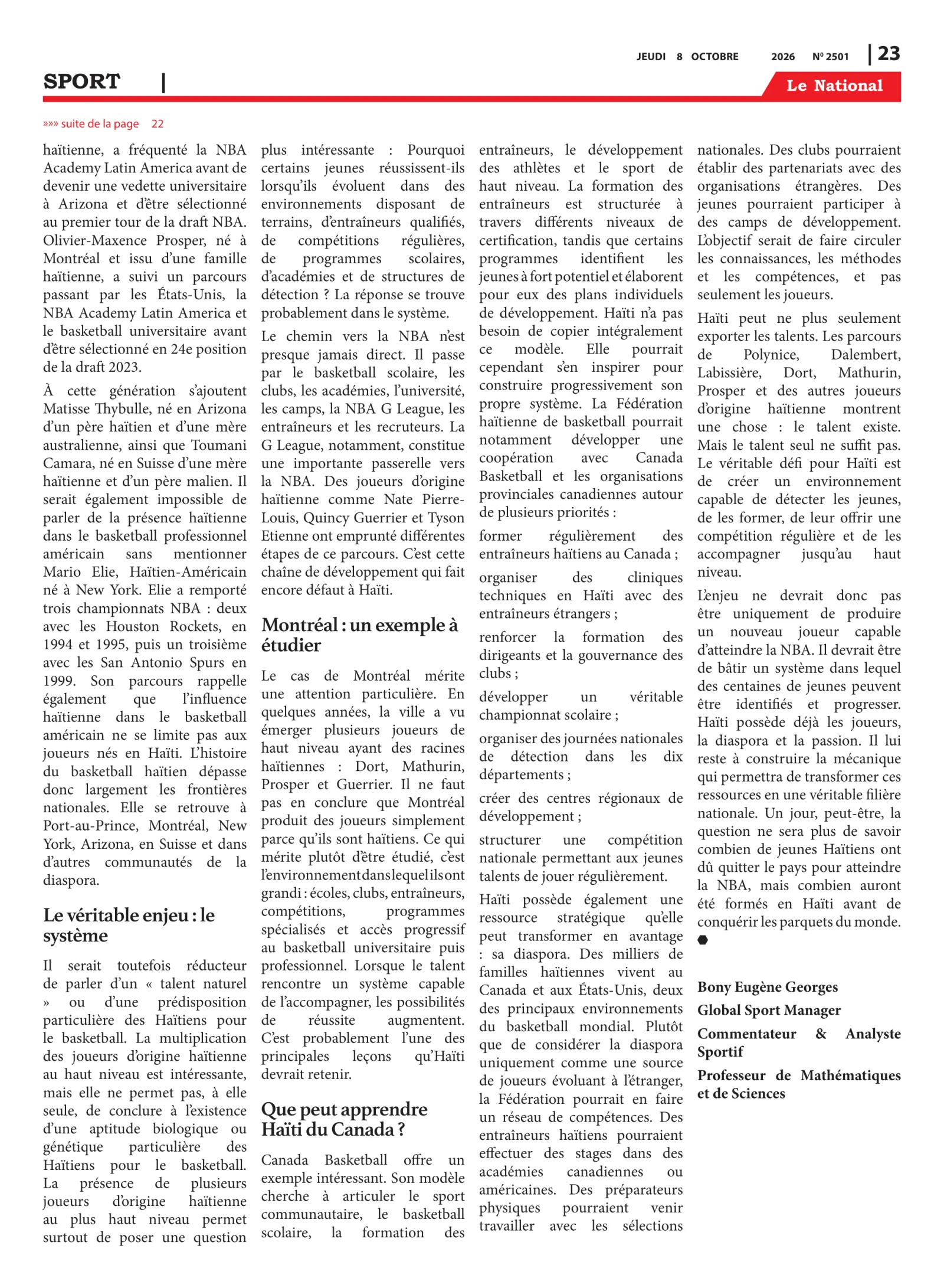 Page 23 de l'édition 2501