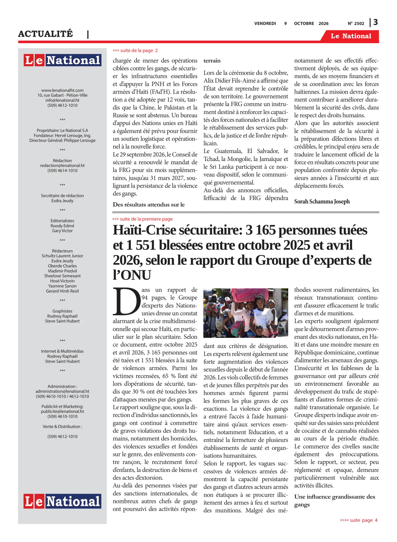 Page 3 de l'édition 2502