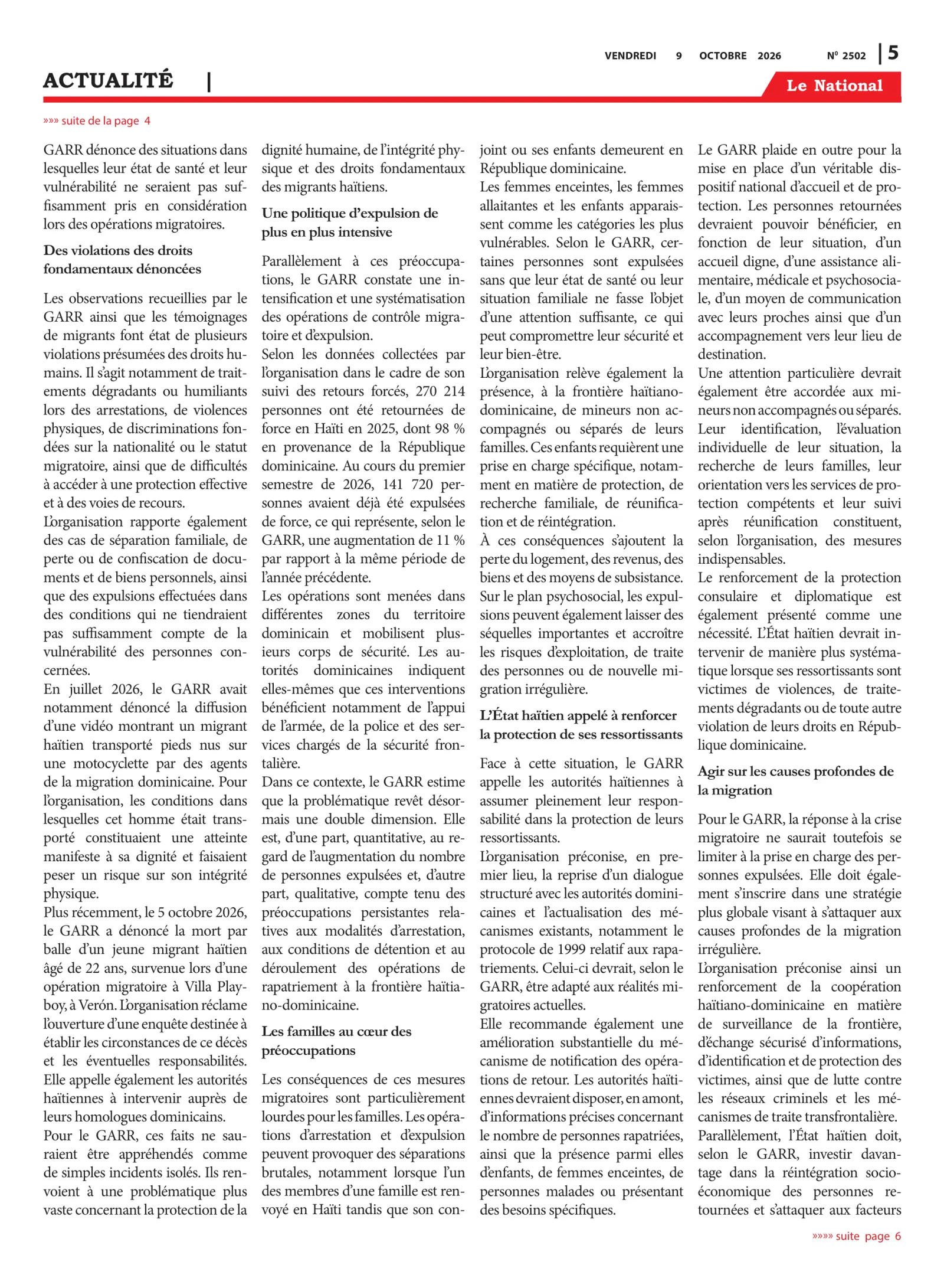 Page 5 de l'édition 2502