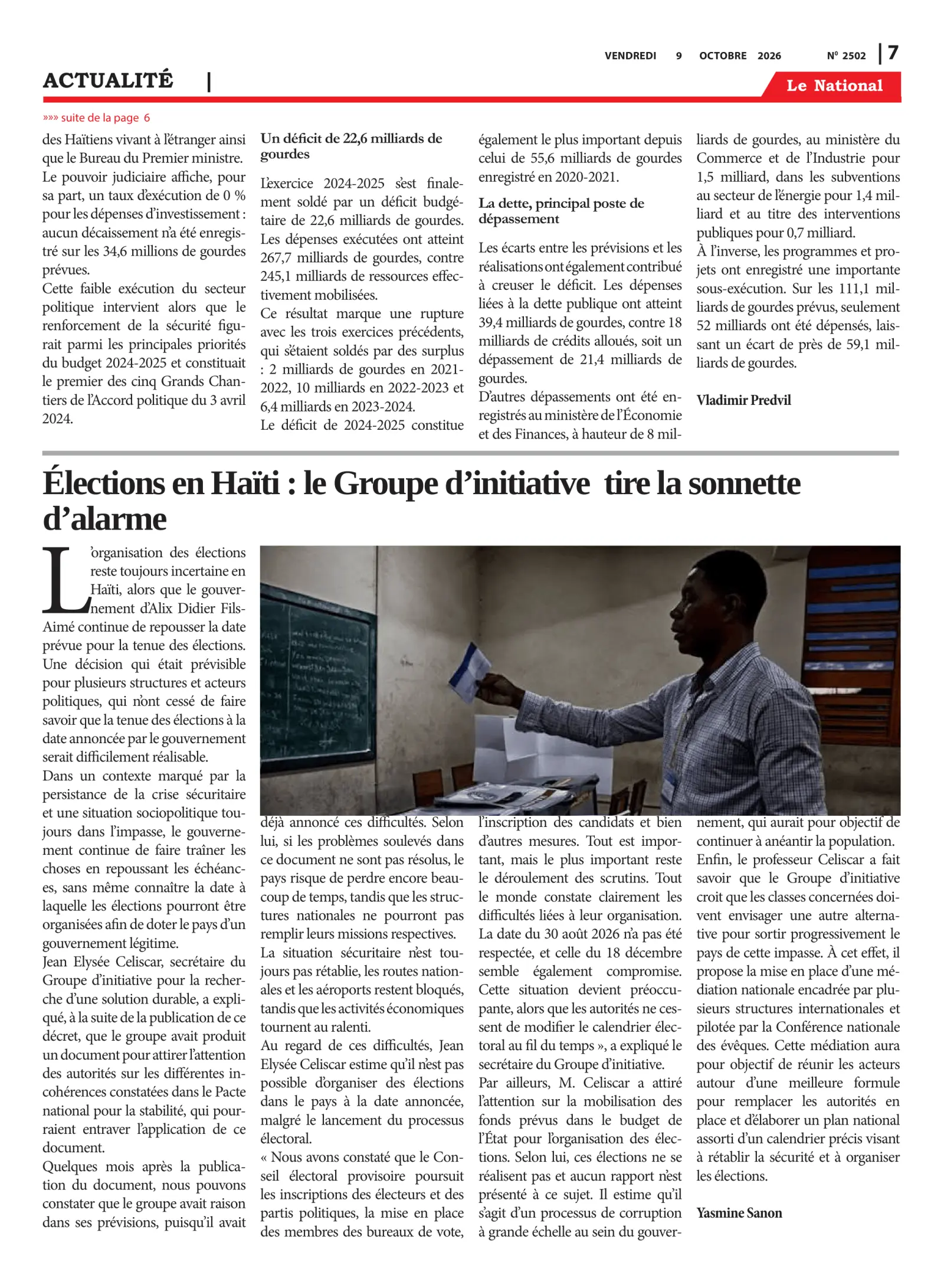 Page 7 de l'édition 2502