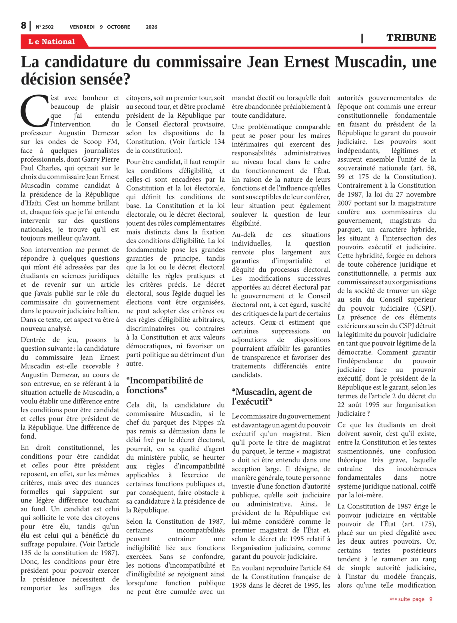 Page 8 de l'édition 2502