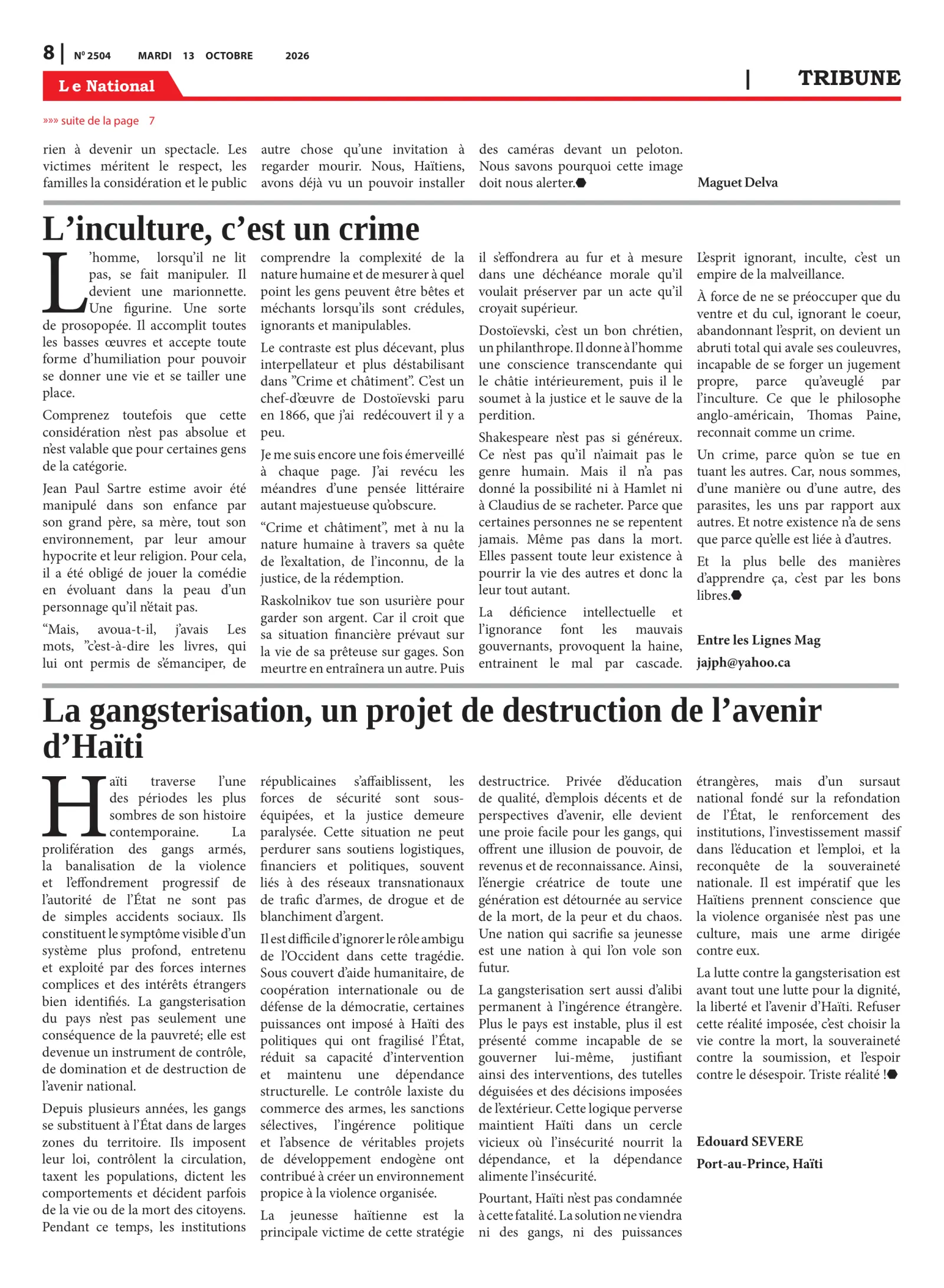 Page 8 de l'édition 2504