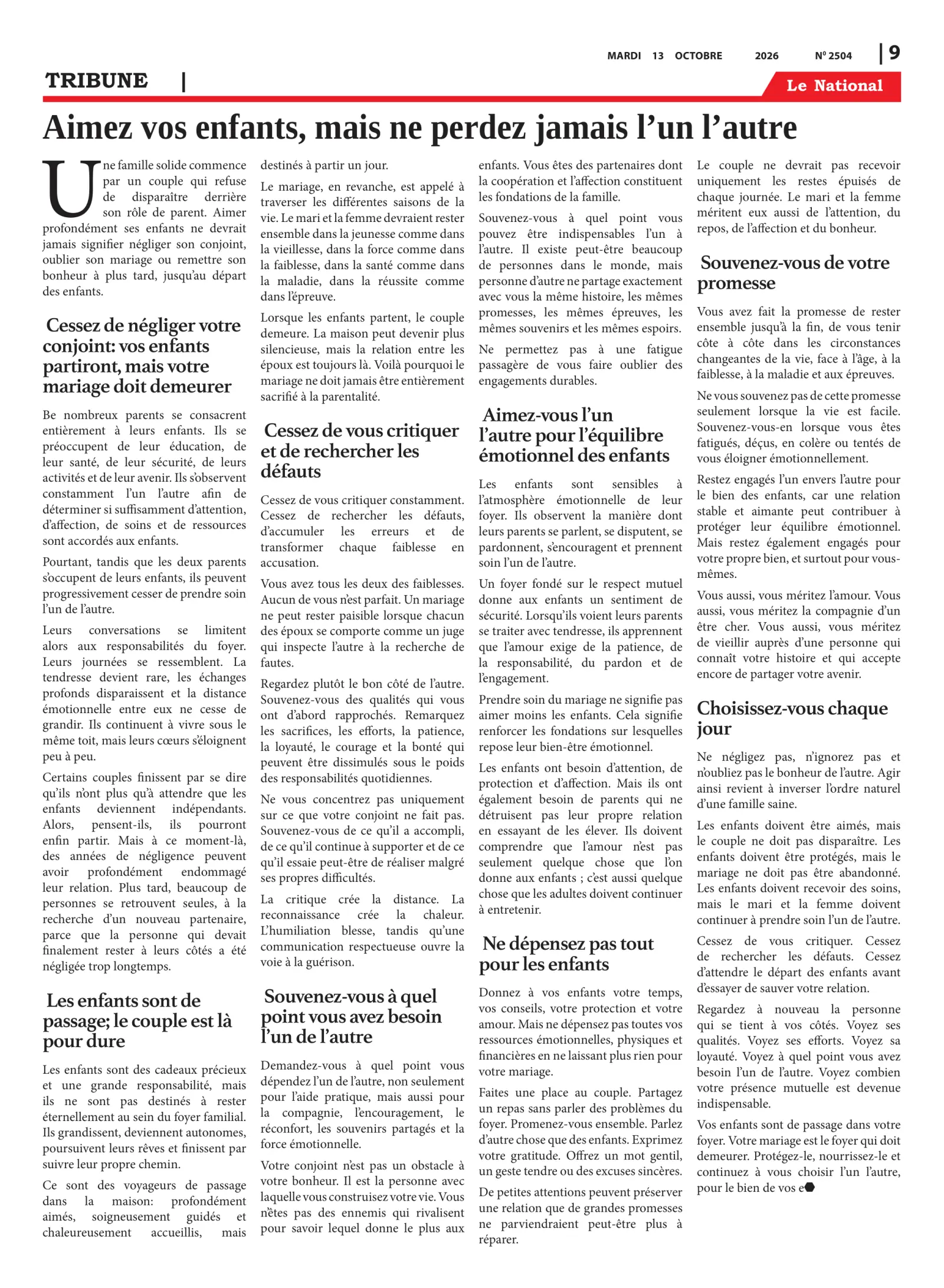 Page 9 de l'édition 2504