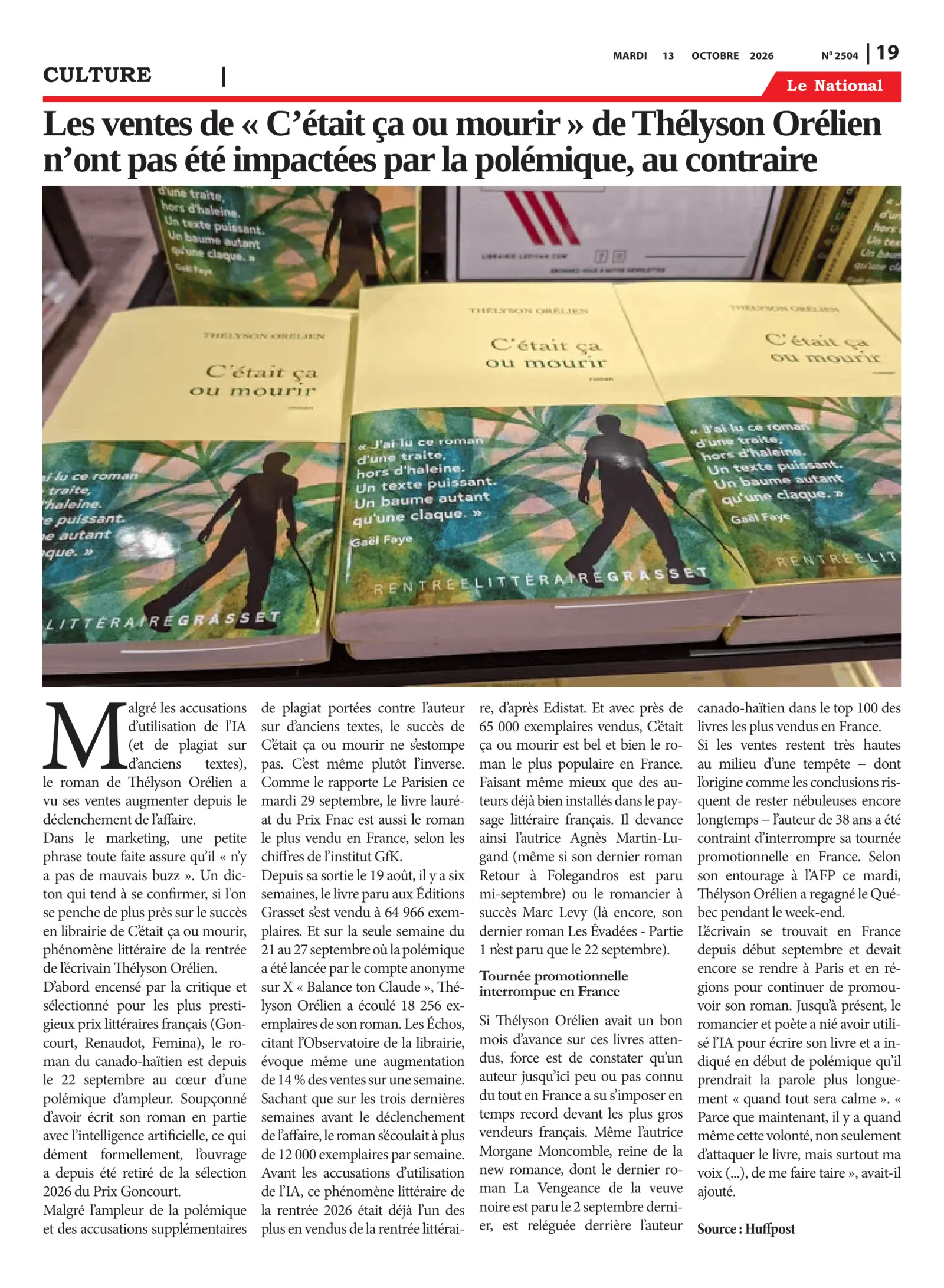 Page 19 de l'édition 2504
