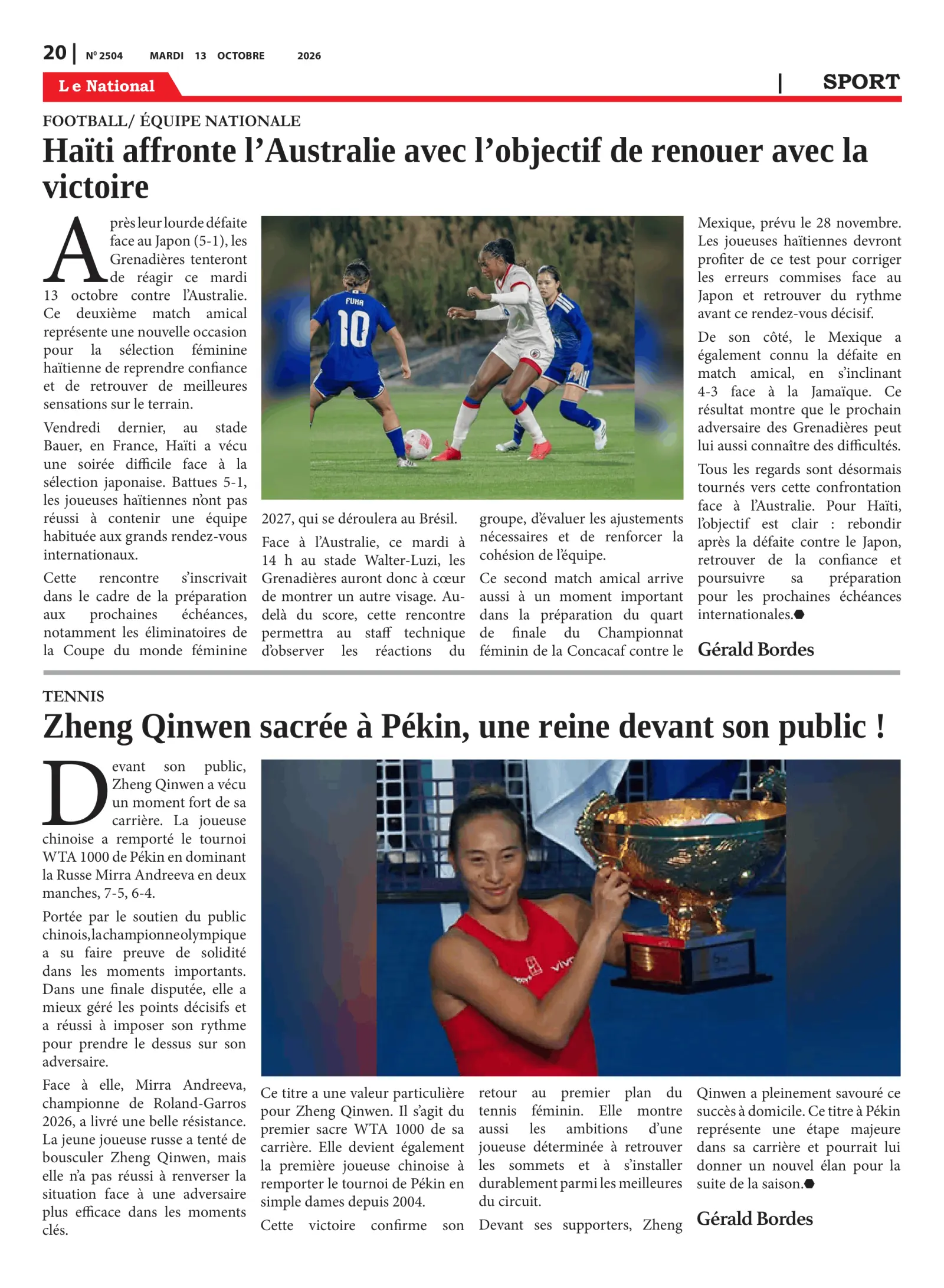 Page 20 de l'édition 2504