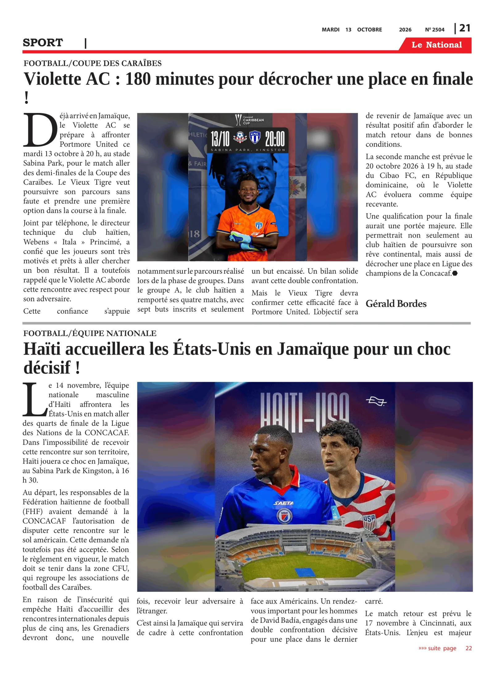 Page 21 de l'édition 2504
