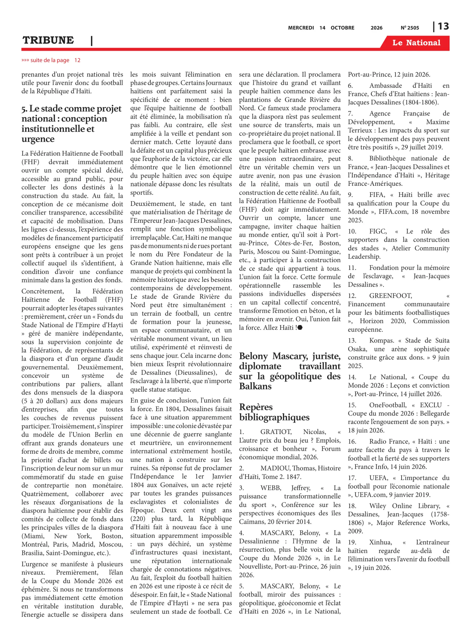 Page 13 de l'édition 2505