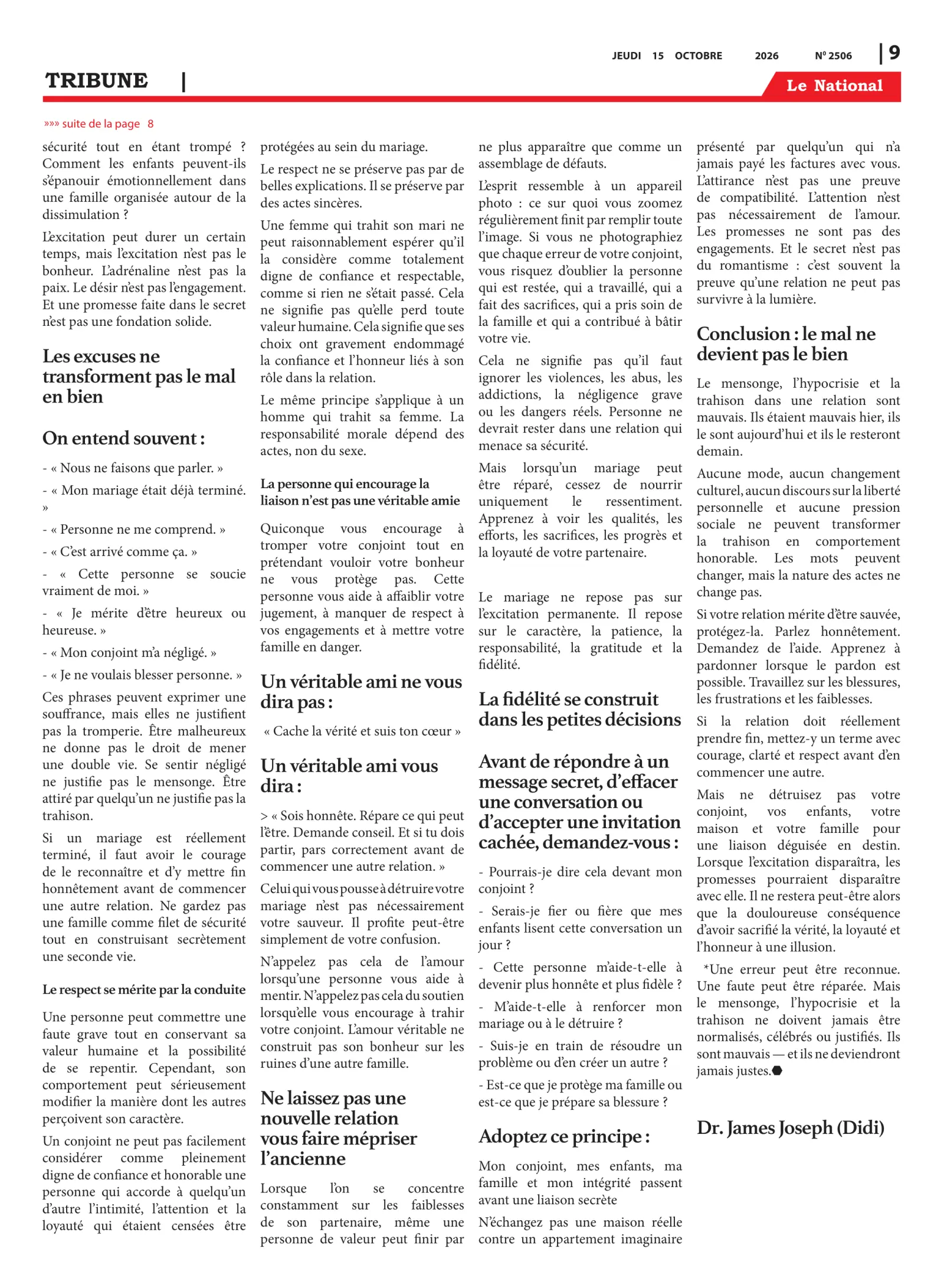 Page 9 de l'édition 2506