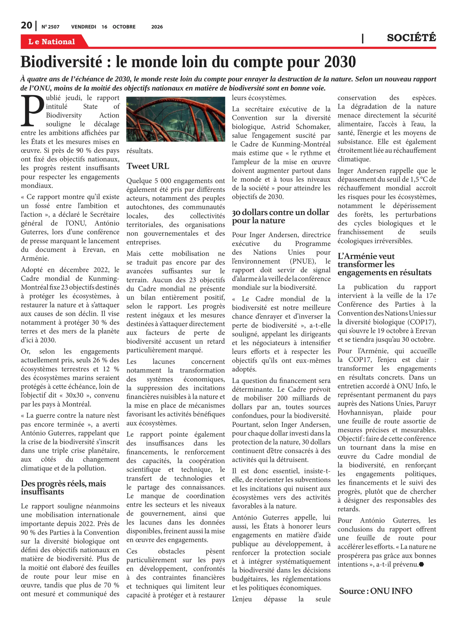 Page 20 de l'édition 2507