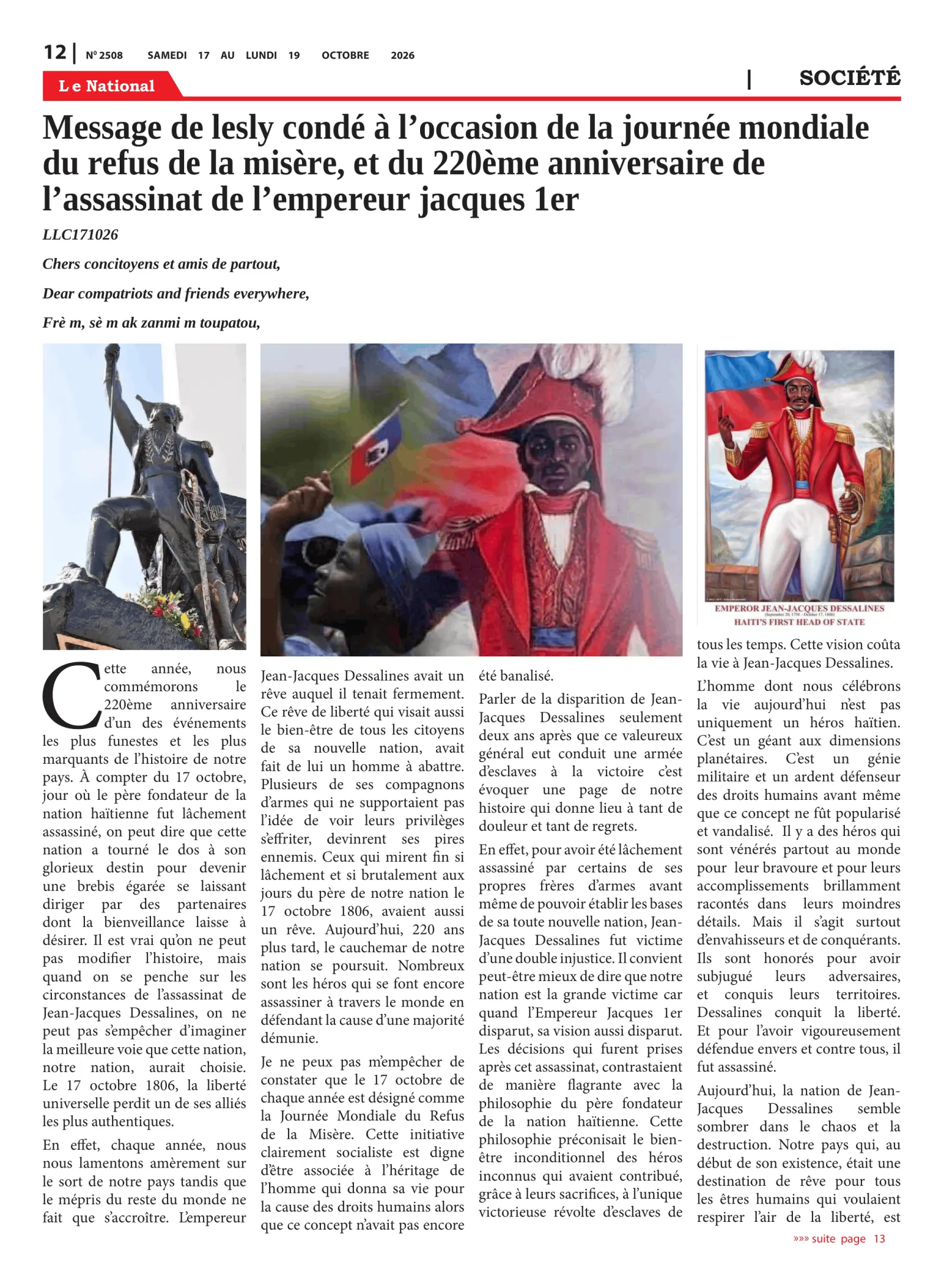 Page 12 de l'édition 2508