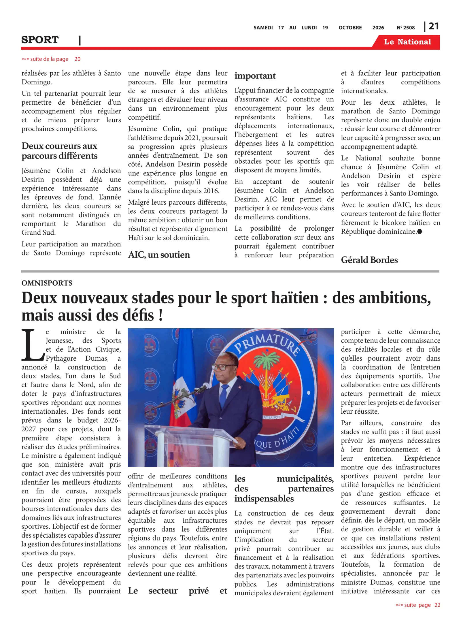 Page 21 de l'édition 2508