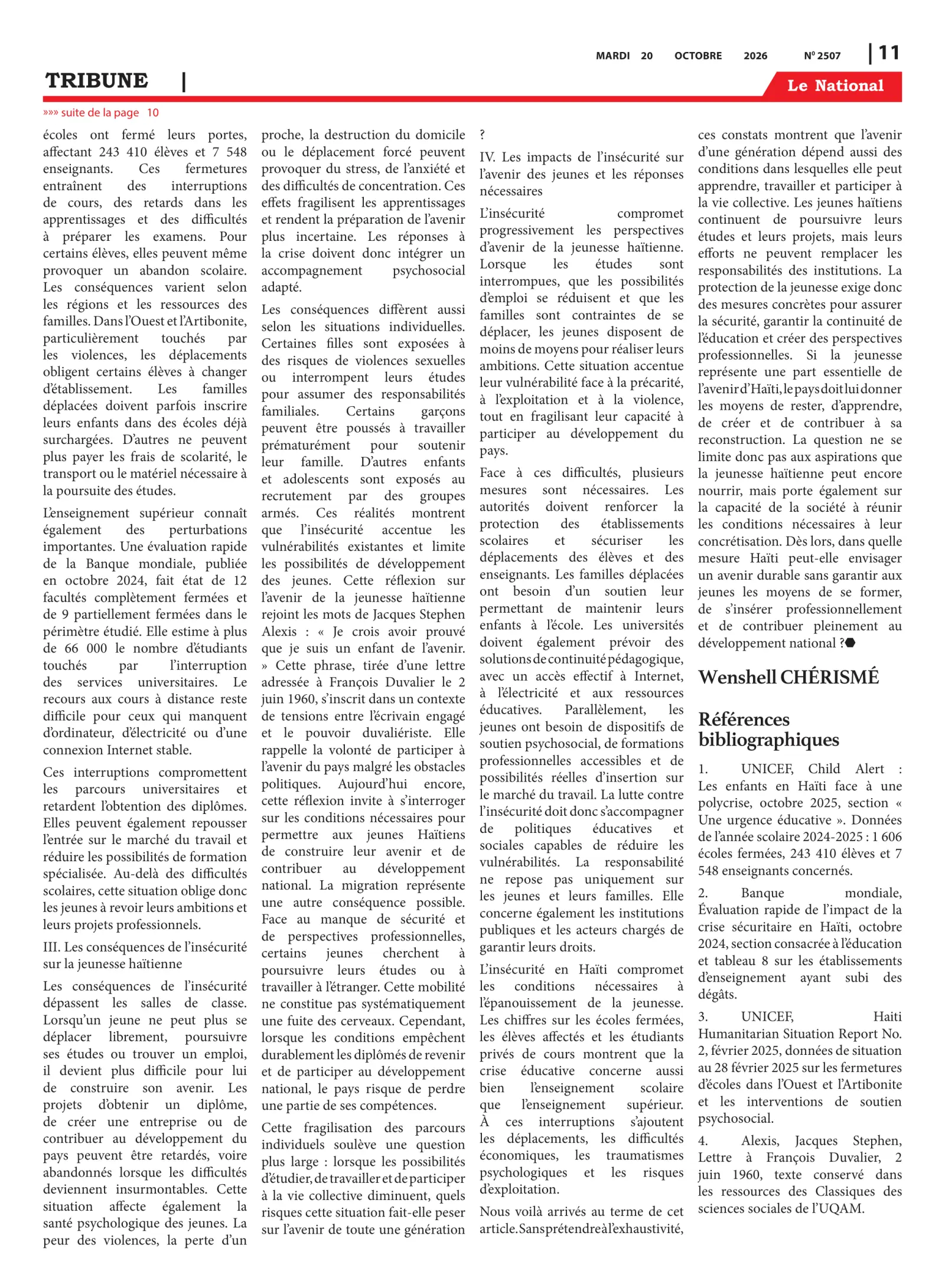 Page 11 de l'édition 2509