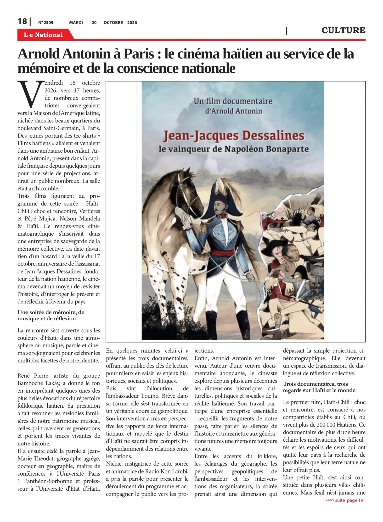 Page 18 de l'édition 2509
