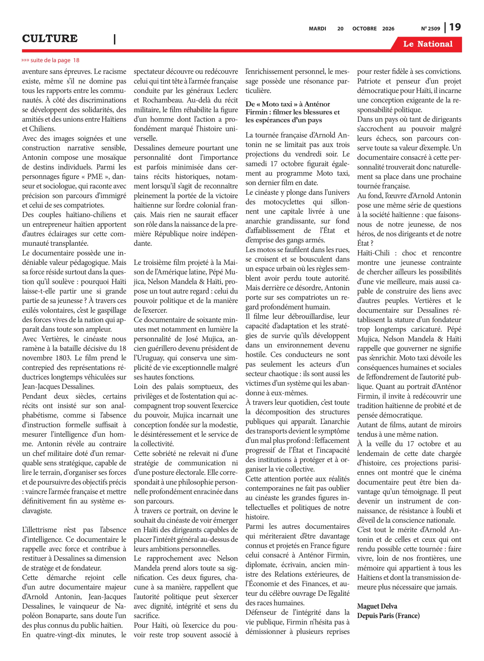 Page 19 de l'édition 2509