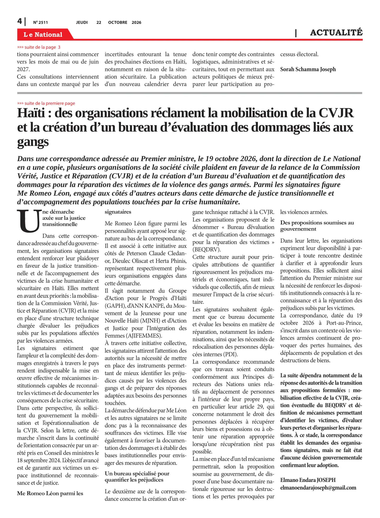 Page 4 de l'édition 2511