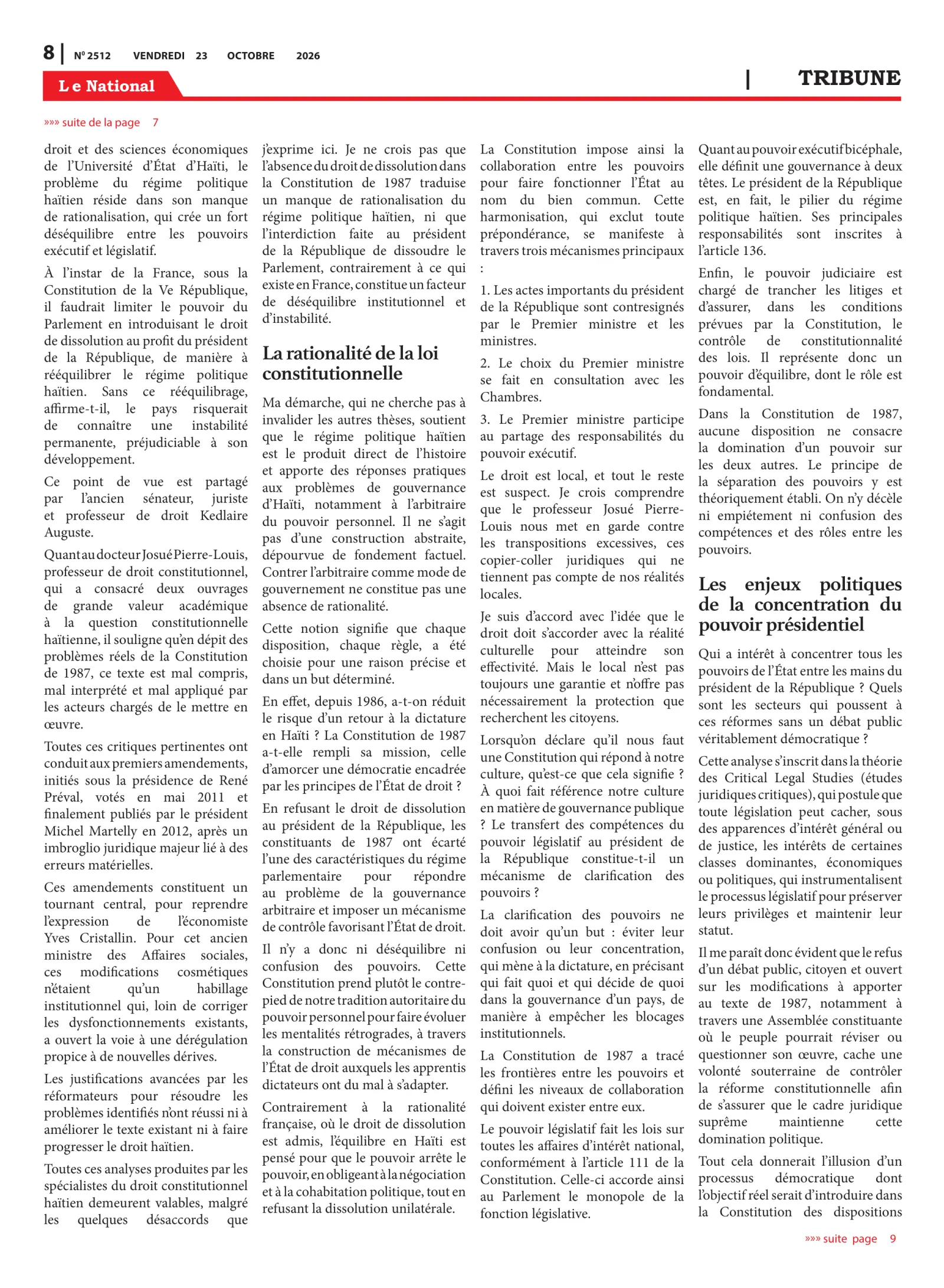 Page 8 de l'édition 2512